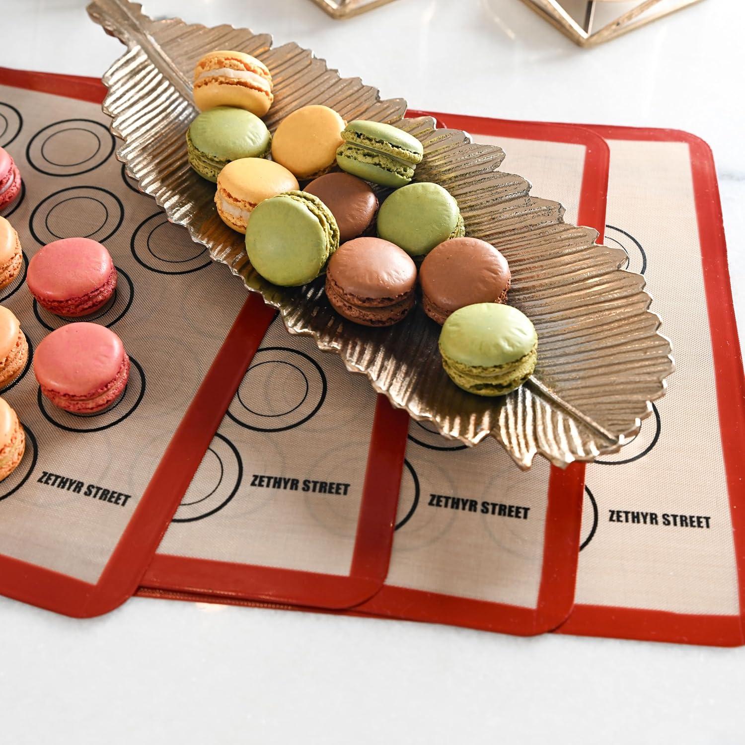 Tapetes de Silicona ZETHYR STREET para Hornear Macarons - 4 Piezas