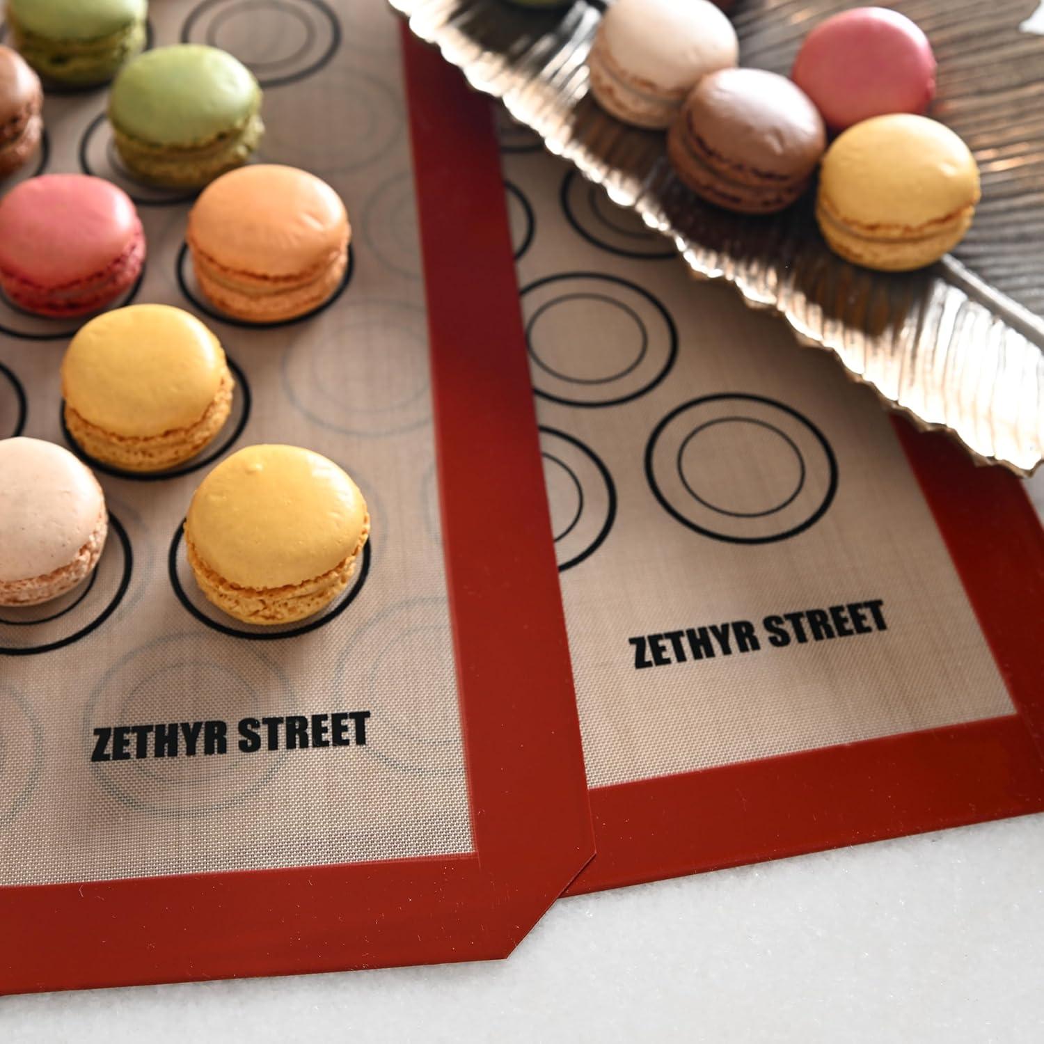 Tapetes de Silicona ZETHYR STREET para Hornear Macarons - 4 Piezas