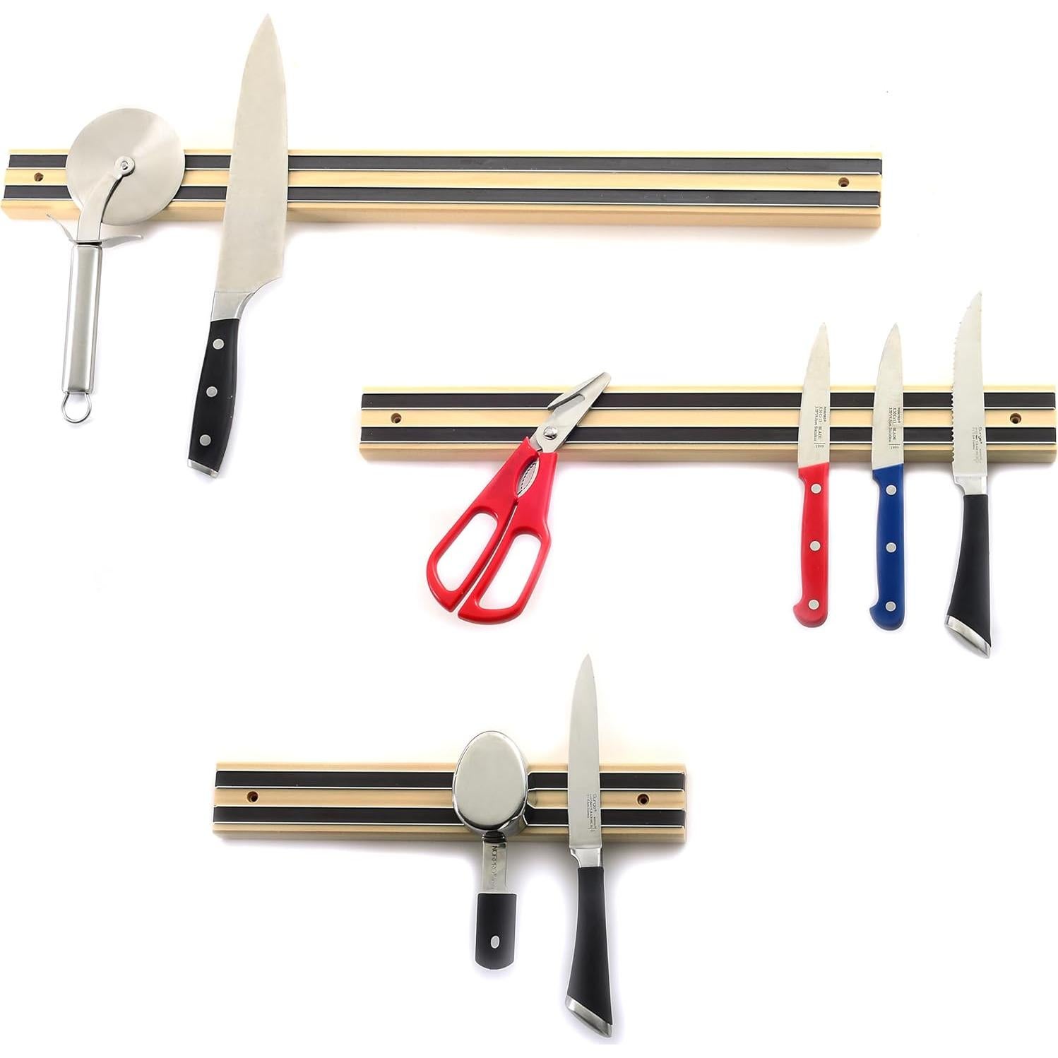 Barra Magnética para Cuchillos Norpro 30.5 cm de Madera