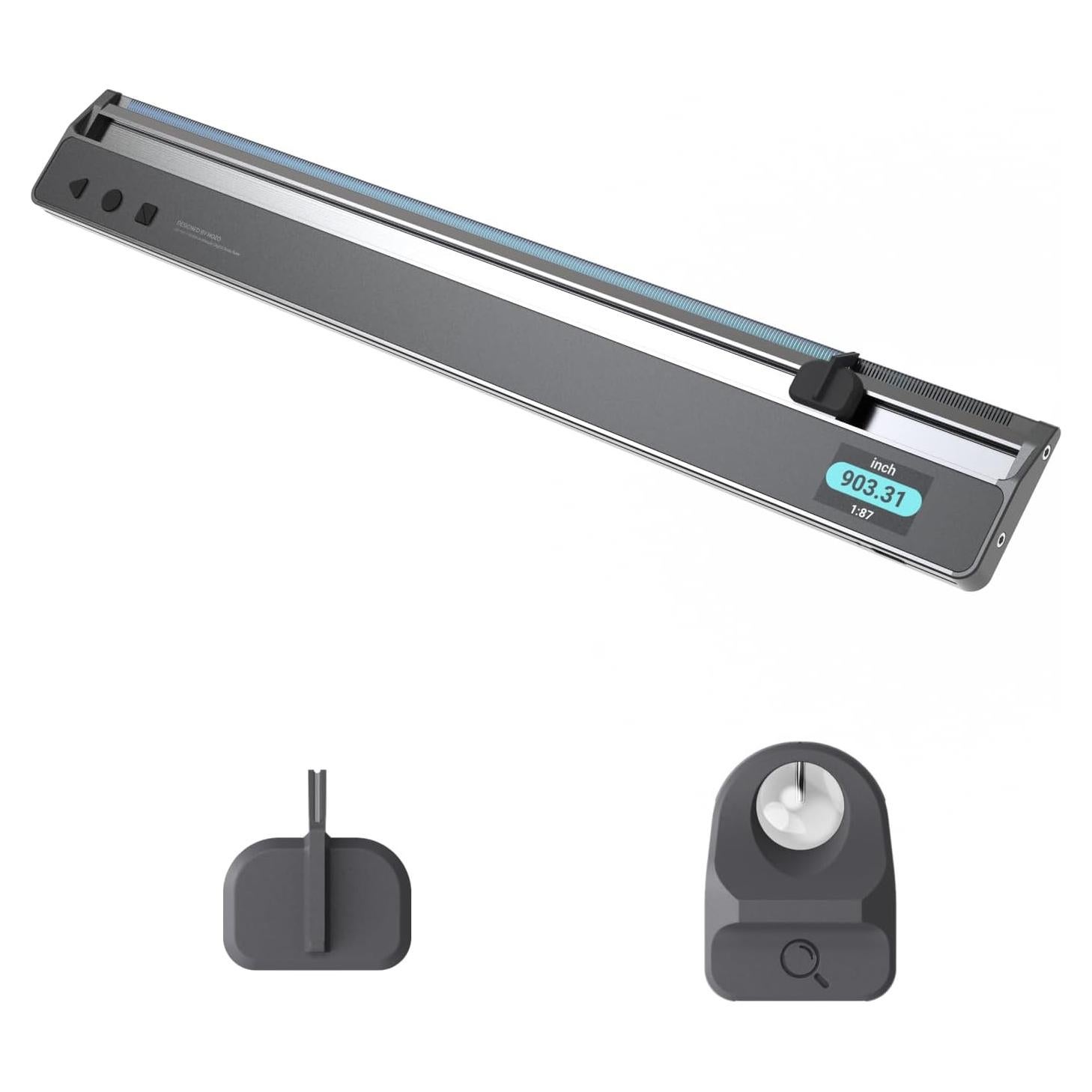 Kit Regla Digital HOZO NeoRuler 30,48 cm con NeoMagnifier