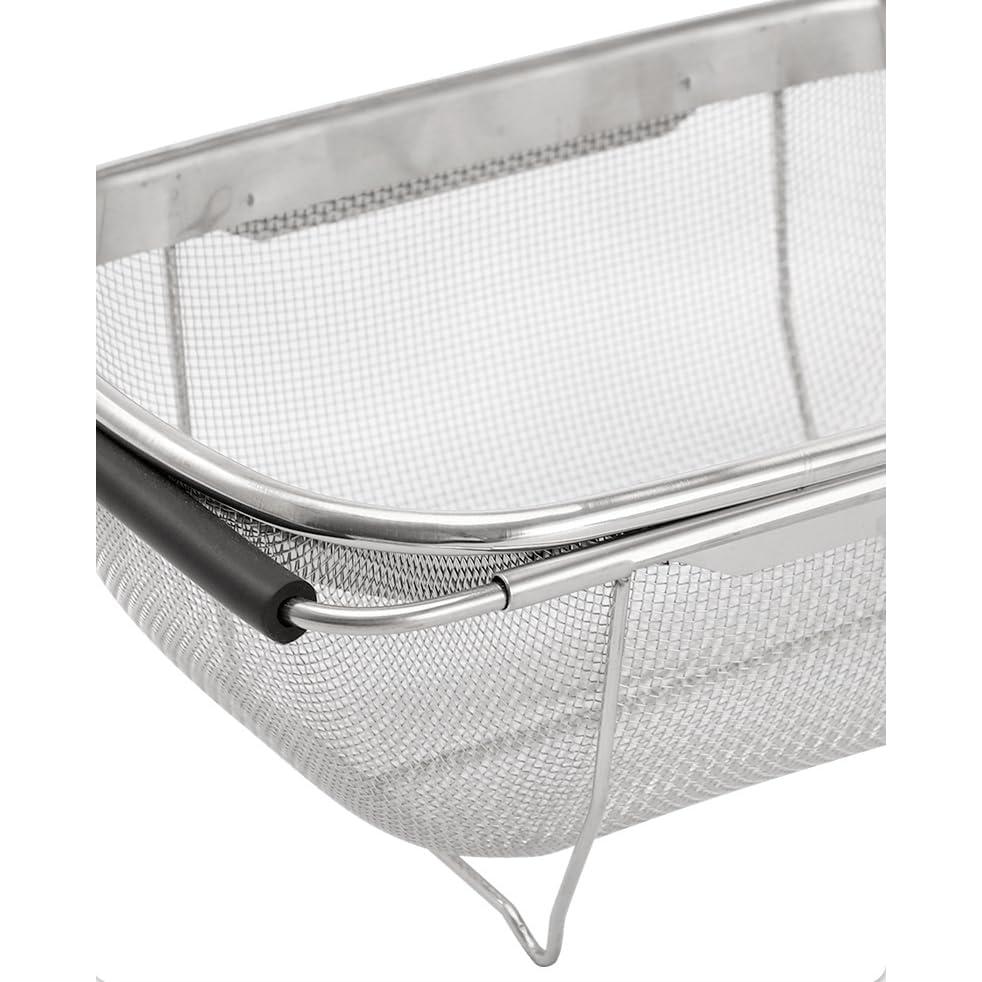 Canasta Coladora Ovalada Supercap 4qt Acero Inoxidable Expandible