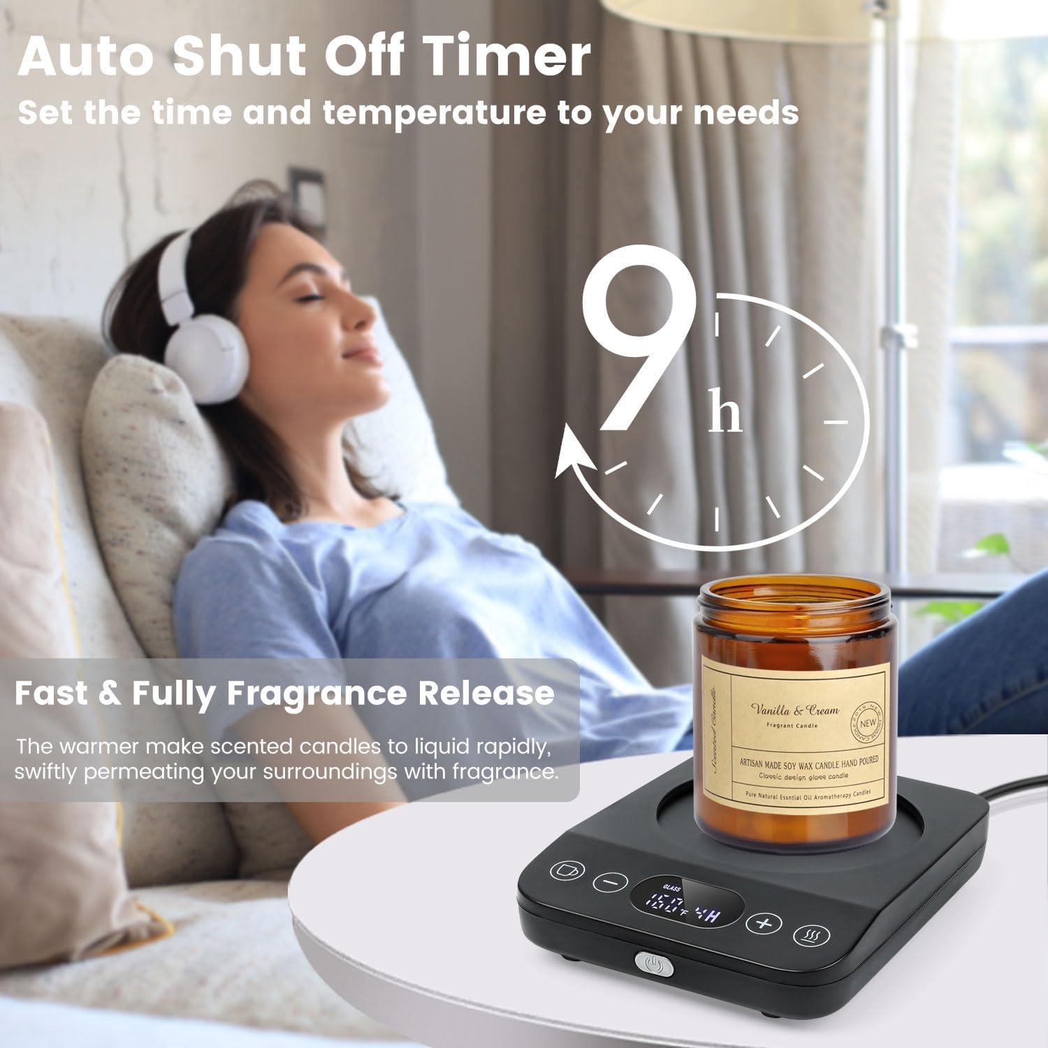 Calentador de Tazas Clinuse 30W con Taza 15.5oz Negro