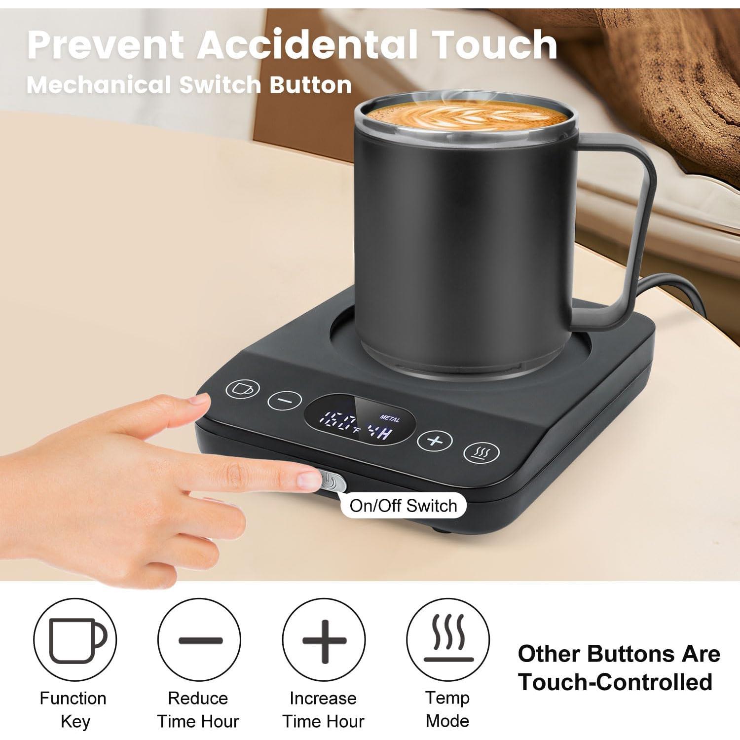 Calentador de Tazas Clinuse 30W con Taza 15.5oz Negro