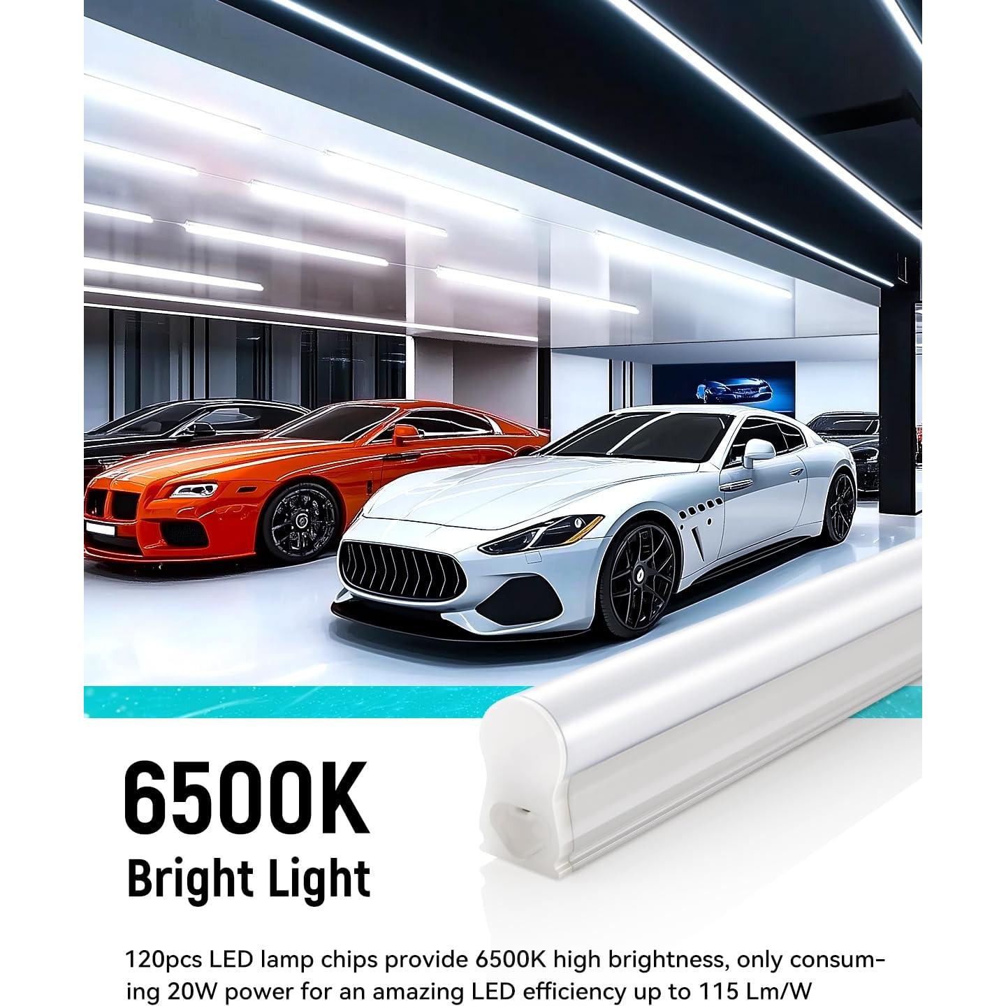 Luz LED de Taller 4FT 20W 2300LM SUNLINKCO - 2 Paquete