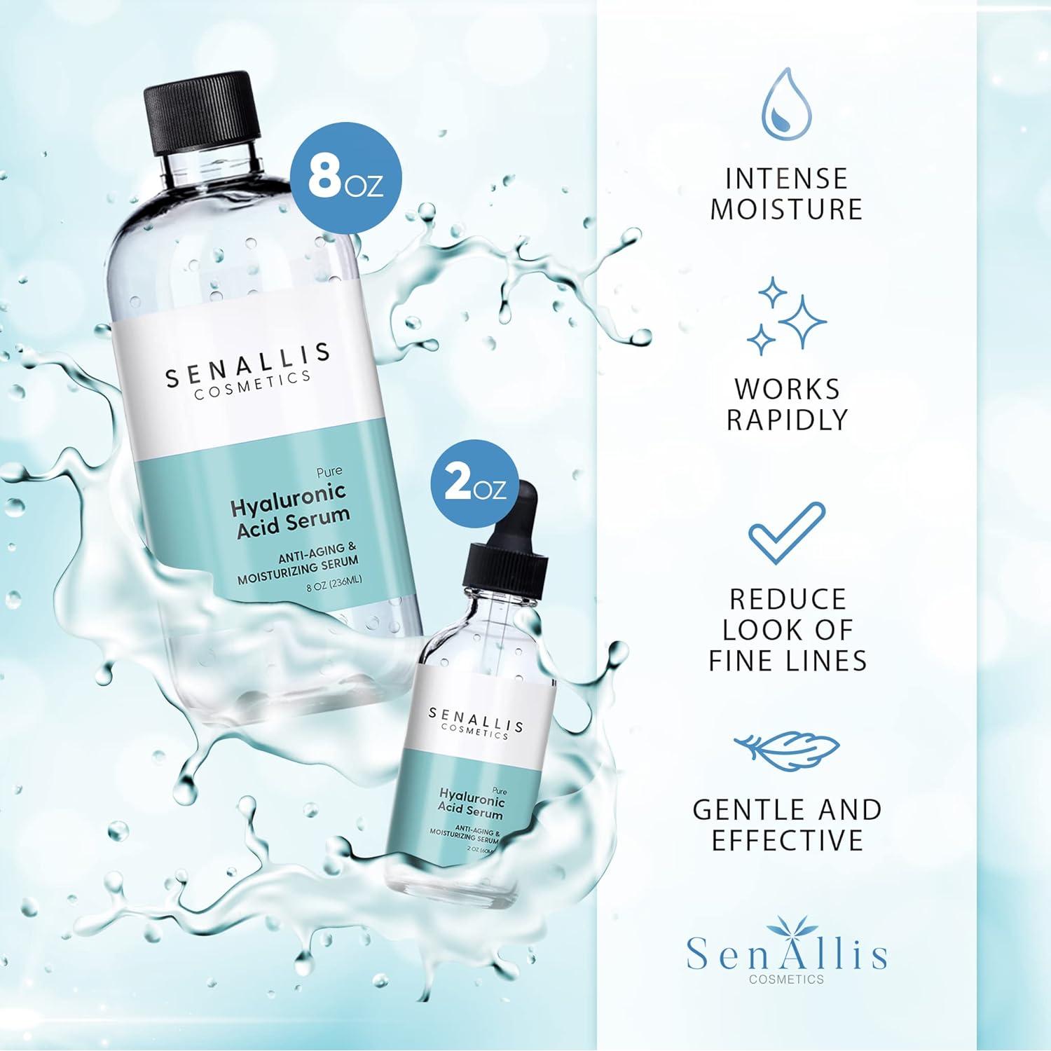 Suero de Ácido Hialurónico Puro 240 ml Antienvejecimiento