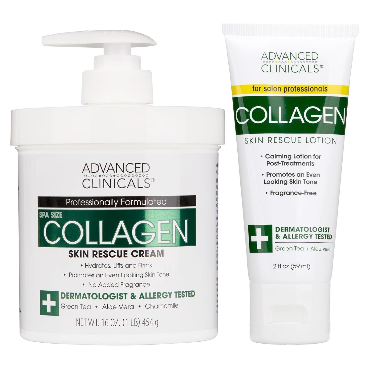 Loción Corporal y Facial de Colágeno Advanced Clinicals 453g