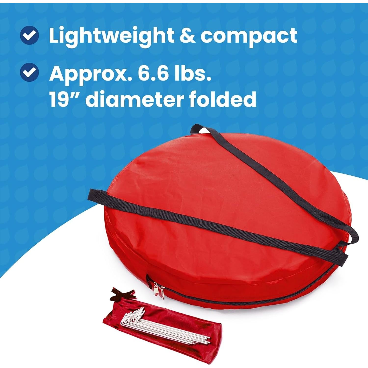 Tienda Pop-Up Under The Weather Rojo para 1 Persona