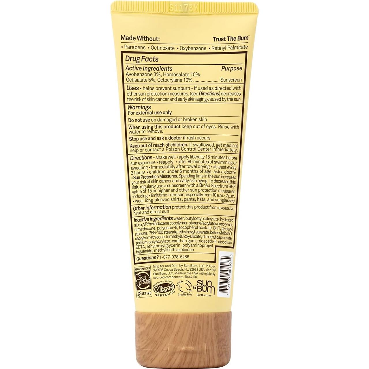 Sun Bum Loción Facial Solar SPF 50 Hidratante 85 g