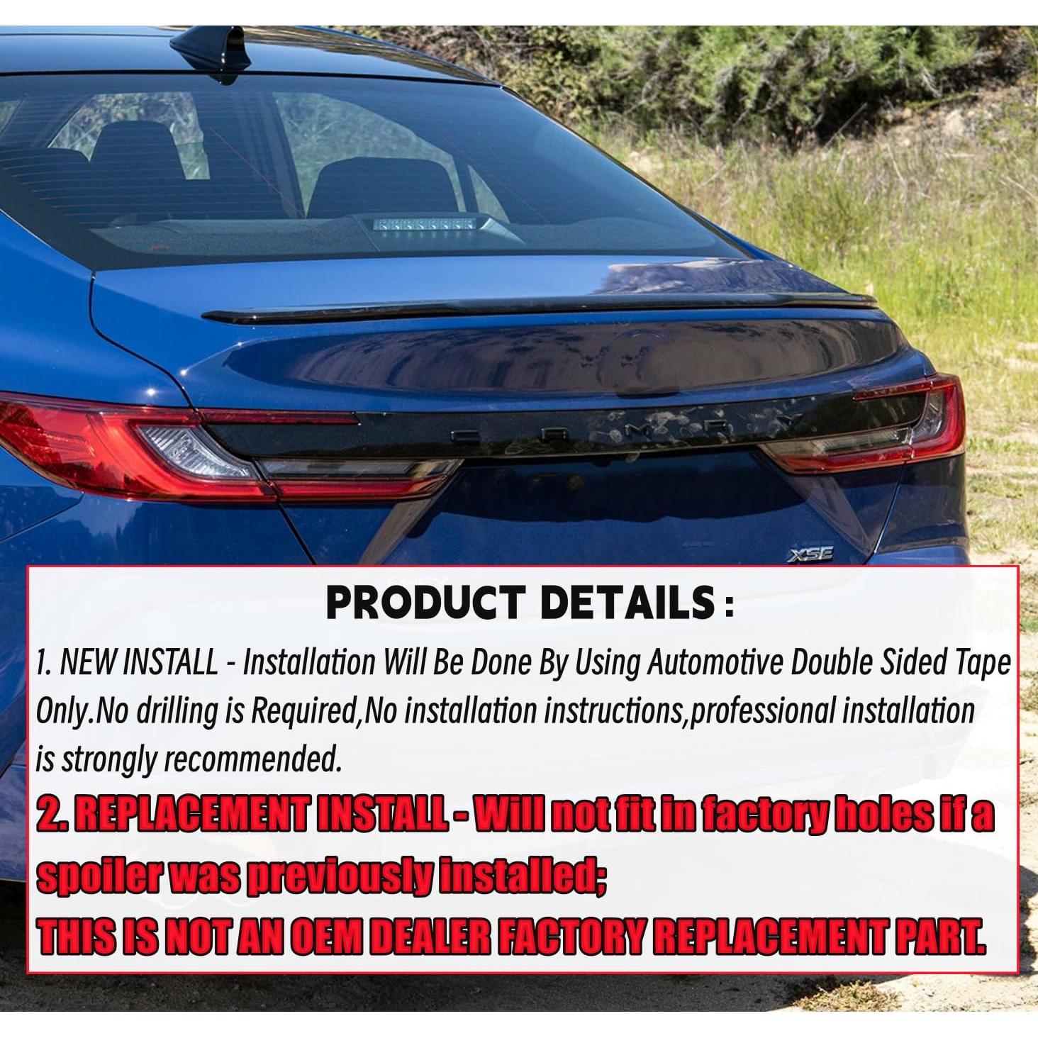 Alerón Trasero NEESPOC para Toyota Camry 2025-2026 Fibra de Carbono