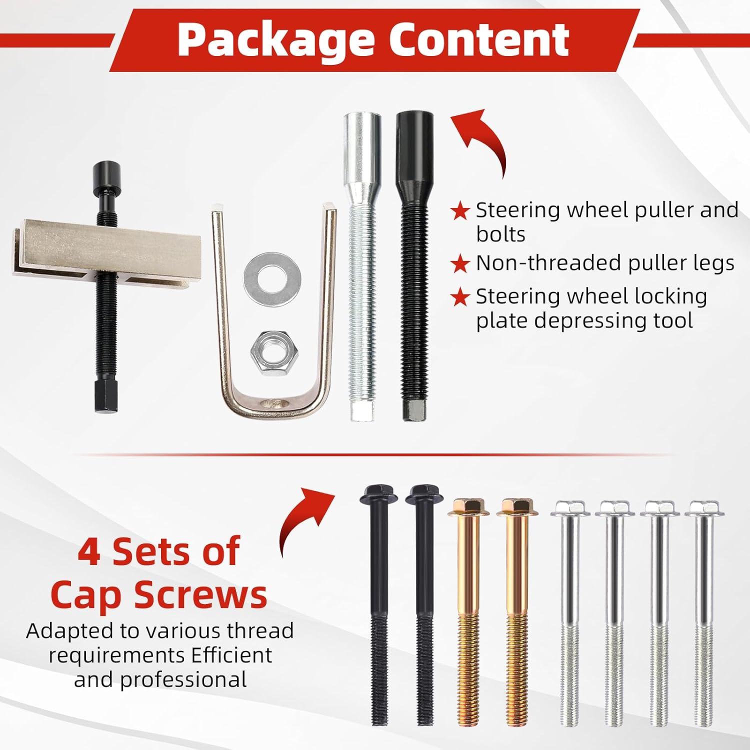 Extractor de Volante 8MILELAKE con Estuche y Tornillos