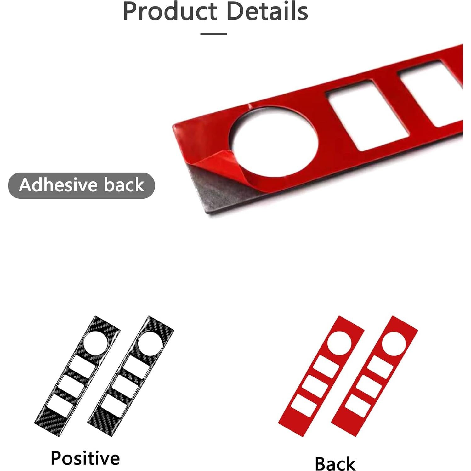 Decoración de fibra de carbono Bilisin para Toyota Tundra 2014-2018