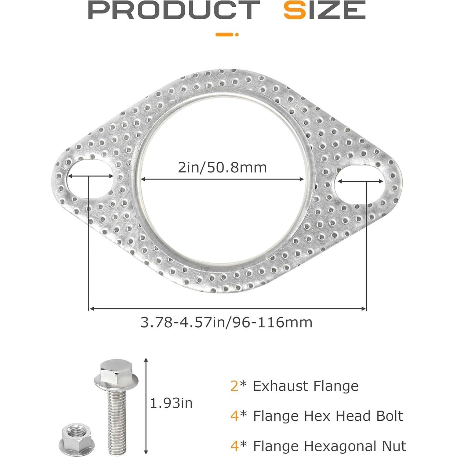 Junta de Escape SCUARI 5.08cm Kit de Reparación con Tornillos