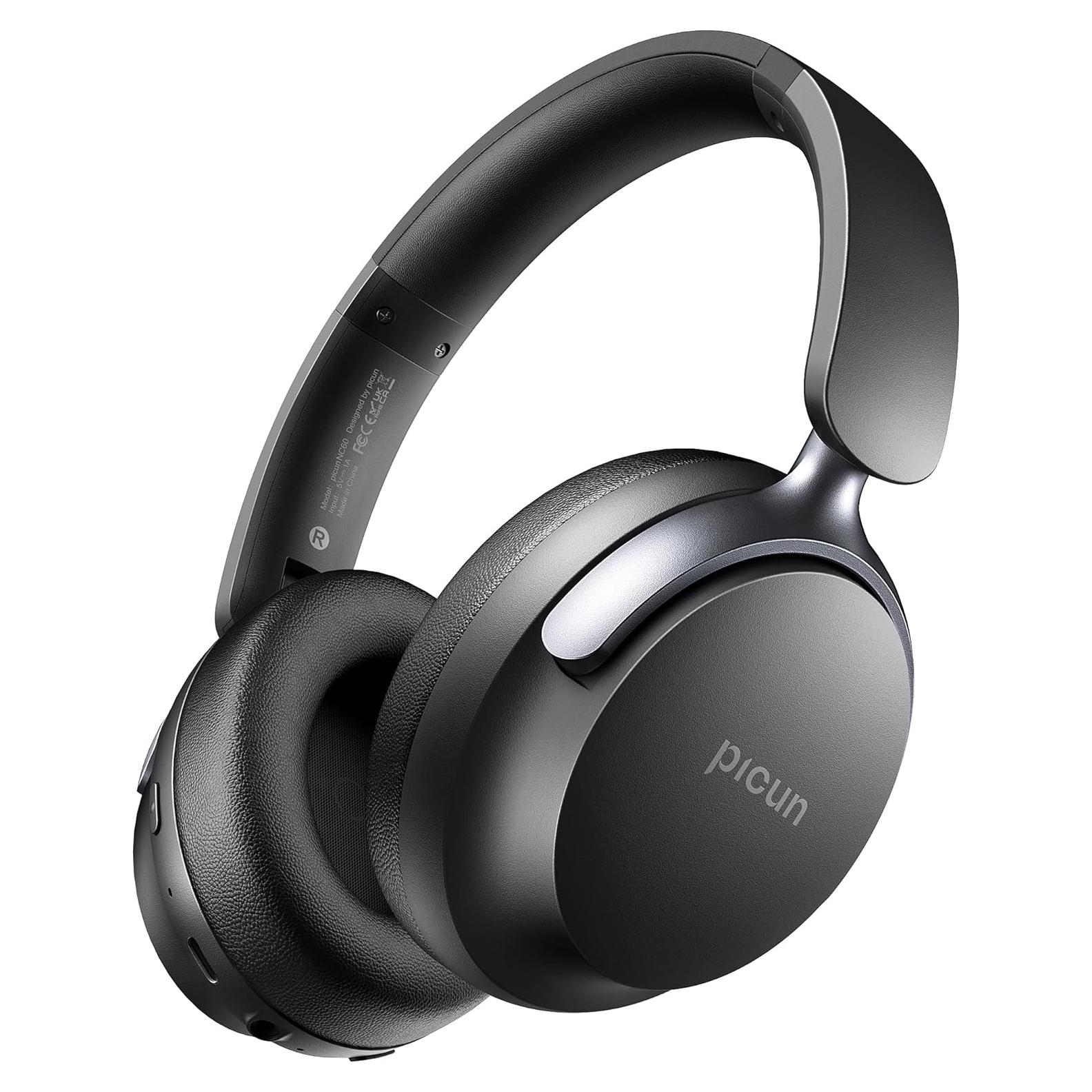 Auriculares Picun NC60 Inalámbricos con ANC, 80H, Bluetooth 5.4