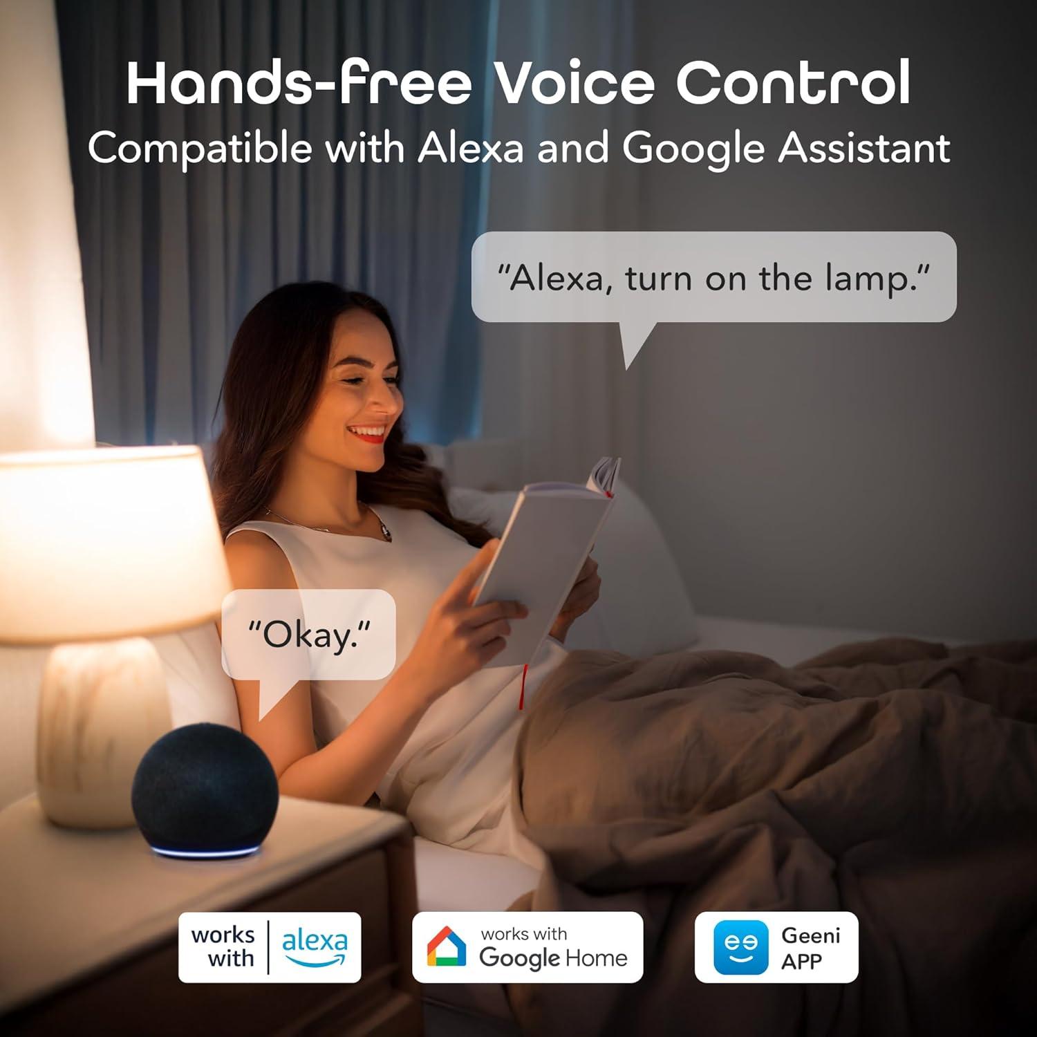 Bombilla LED Inteligente Geeni A19 Regulable 800 Lúmenes Paquete de 3