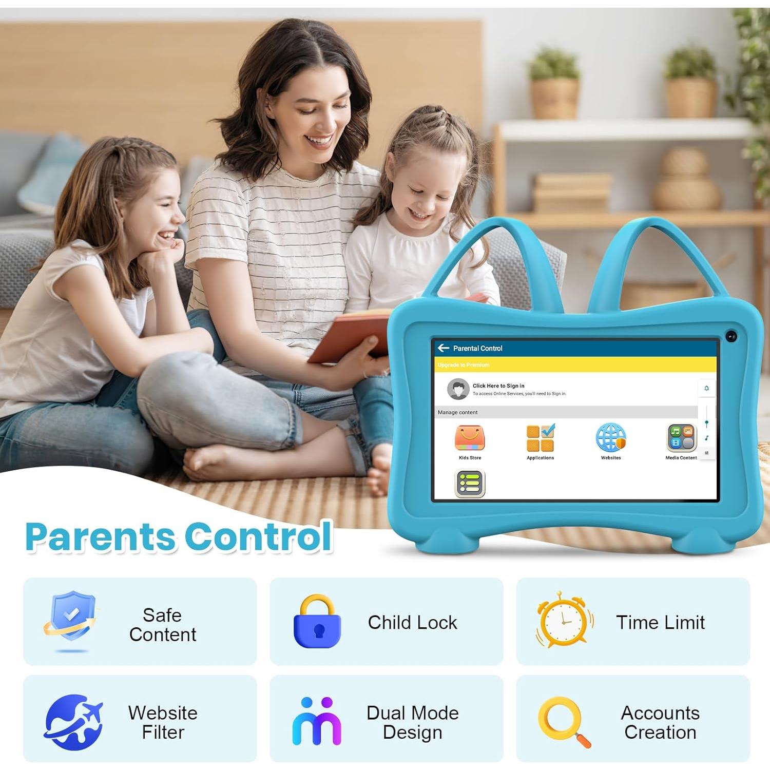Tableta Infantil Trayoo KIDS707 7" WiFi Control Parental