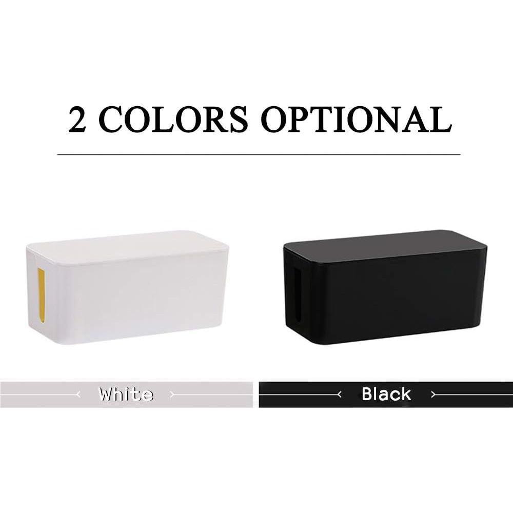 Conjunto de 3 Cajas Organizadoras de Cables JUNGFORD - Negro