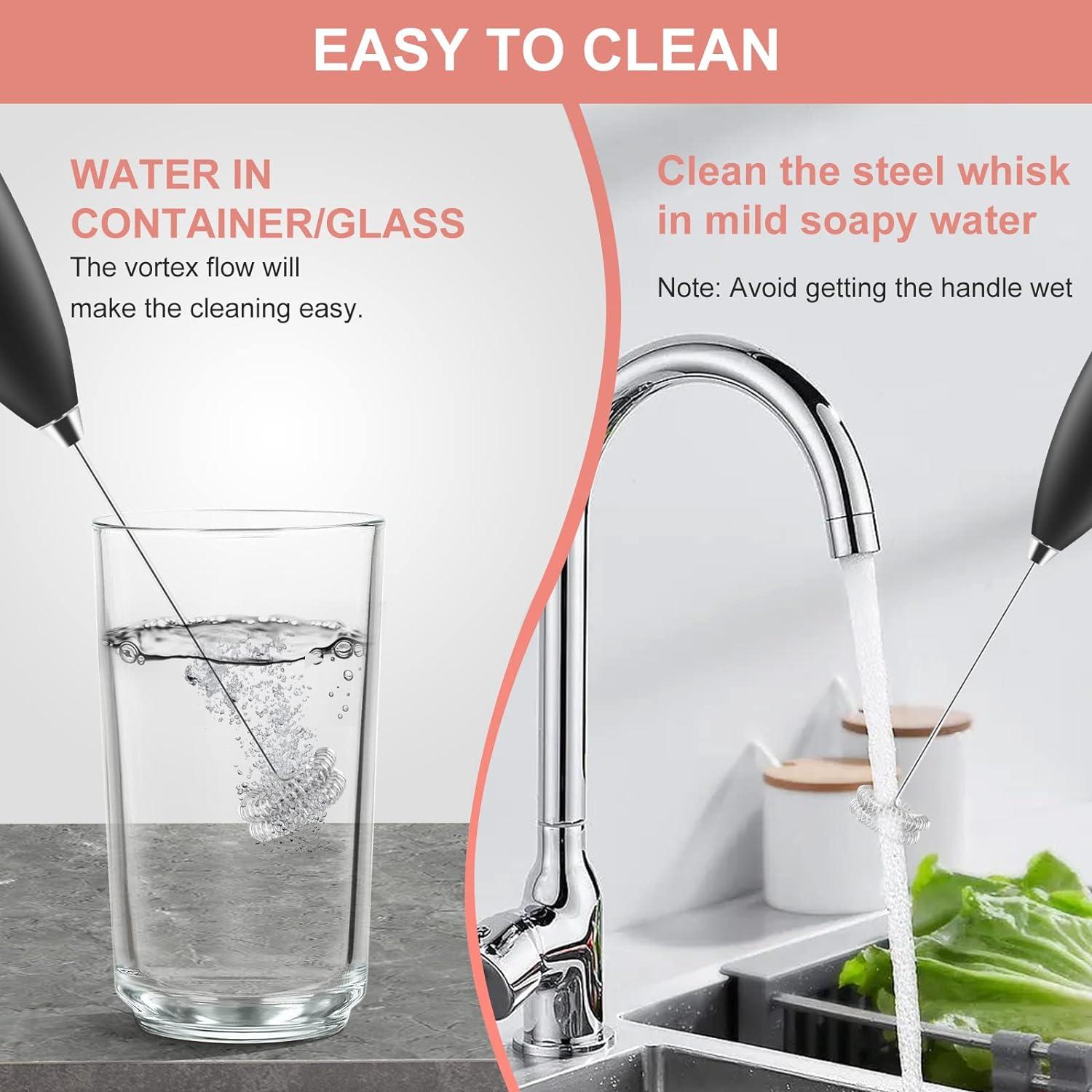 Espumador de Leche Eléctrico PACAHO con Varilla Doble 82g