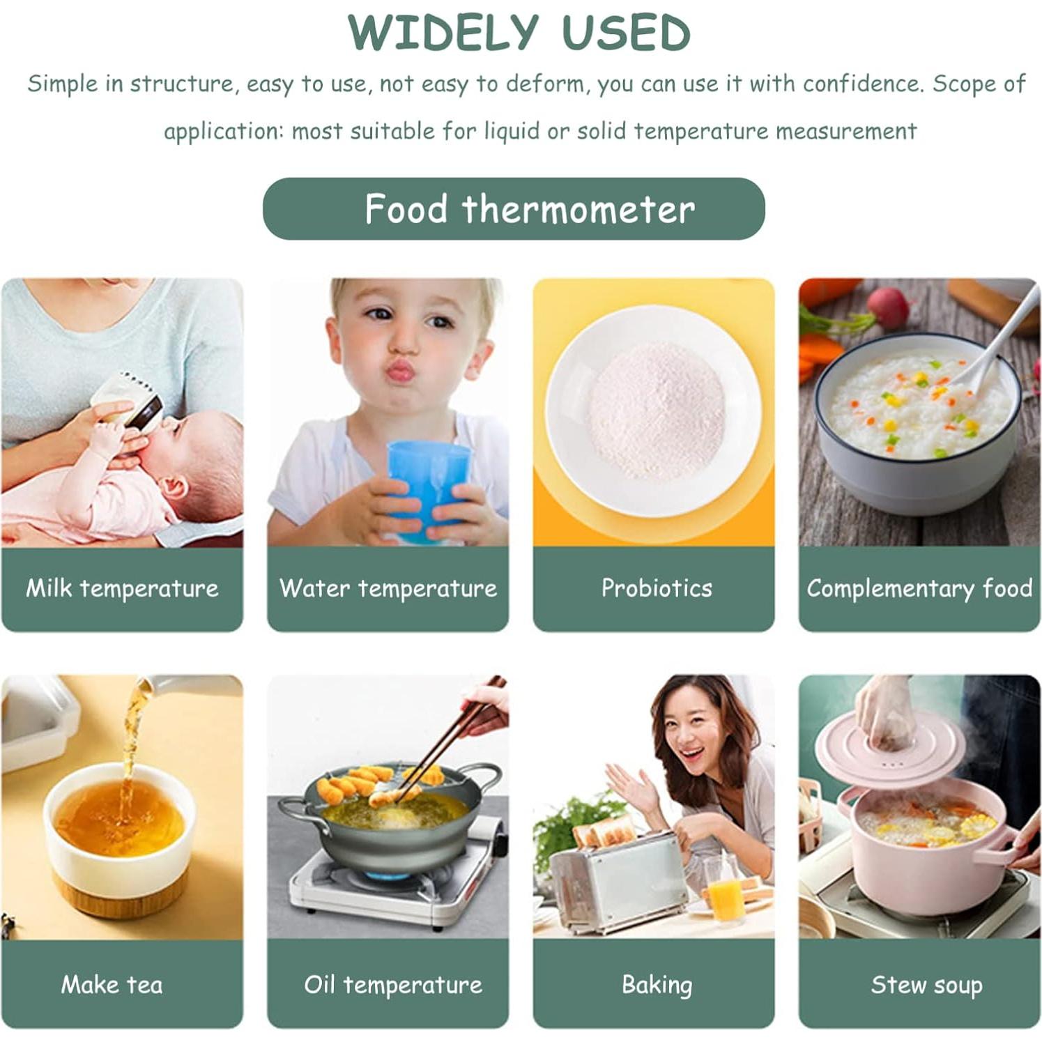 Termómetro Digital Kisangel 20.3cm LCD Reutilizable Verde