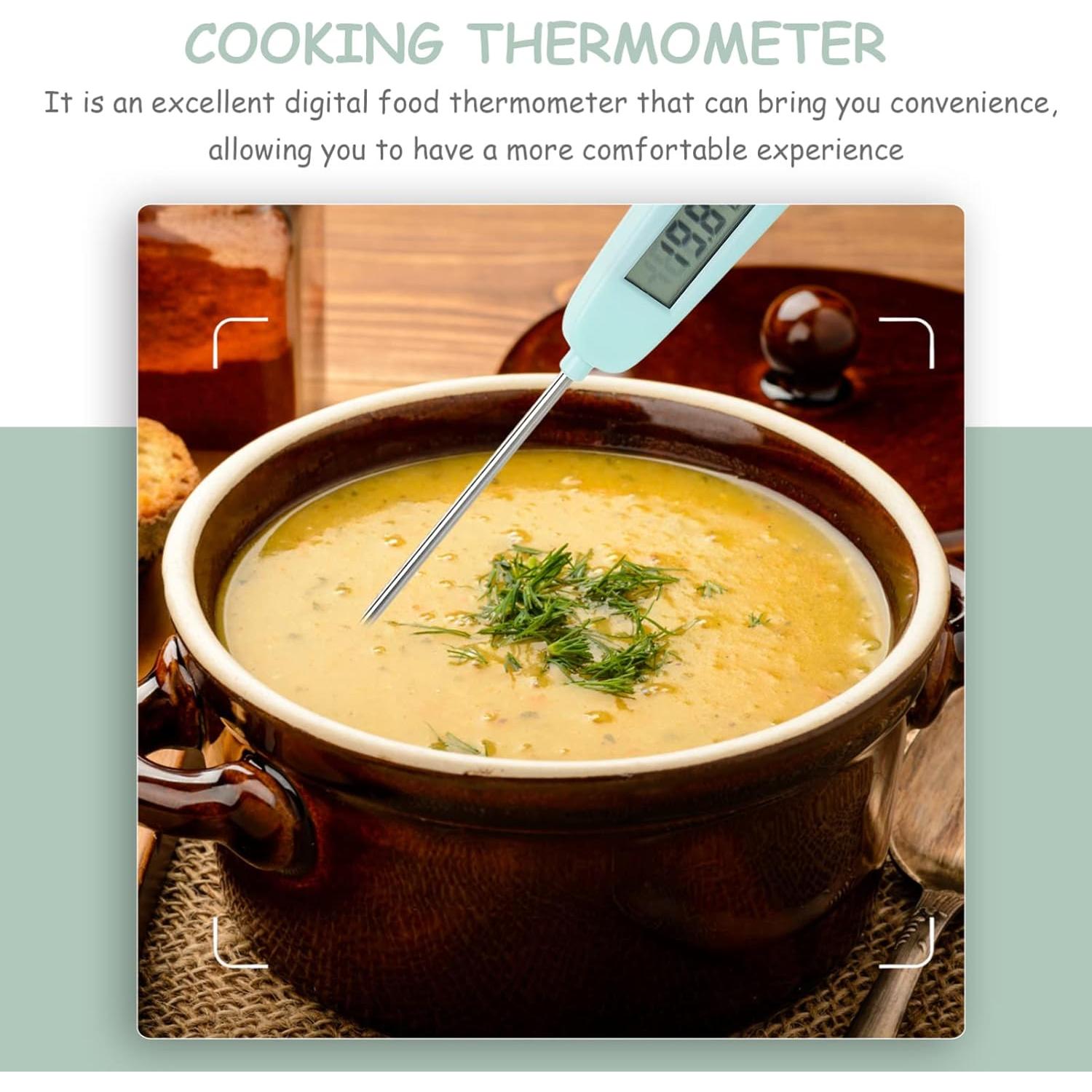 Termómetro Digital Kisangel 20.3cm LCD Reutilizable Verde