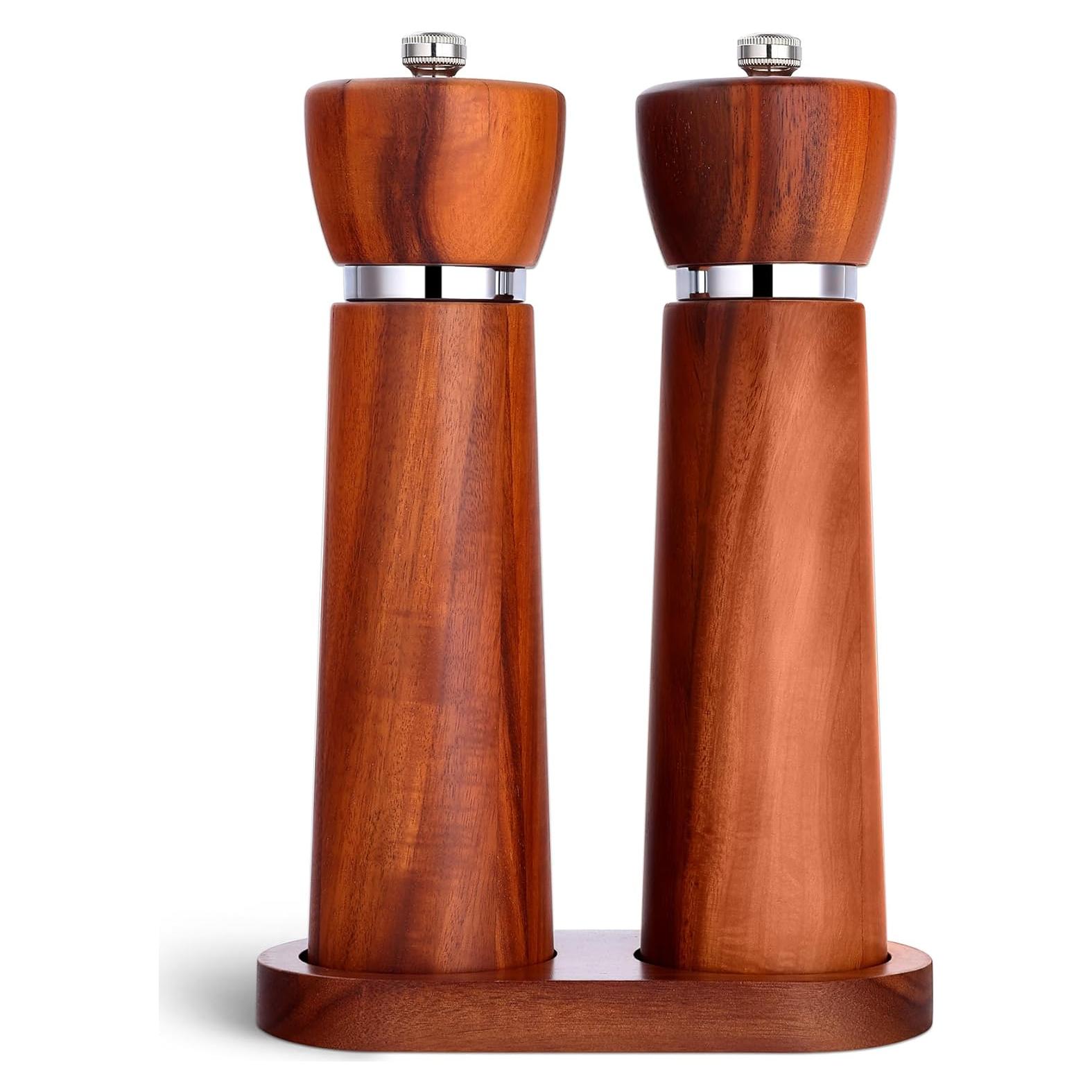 Juego de Molinillos de Sal y Pimienta TLYSXPRO Acacia 21 cm