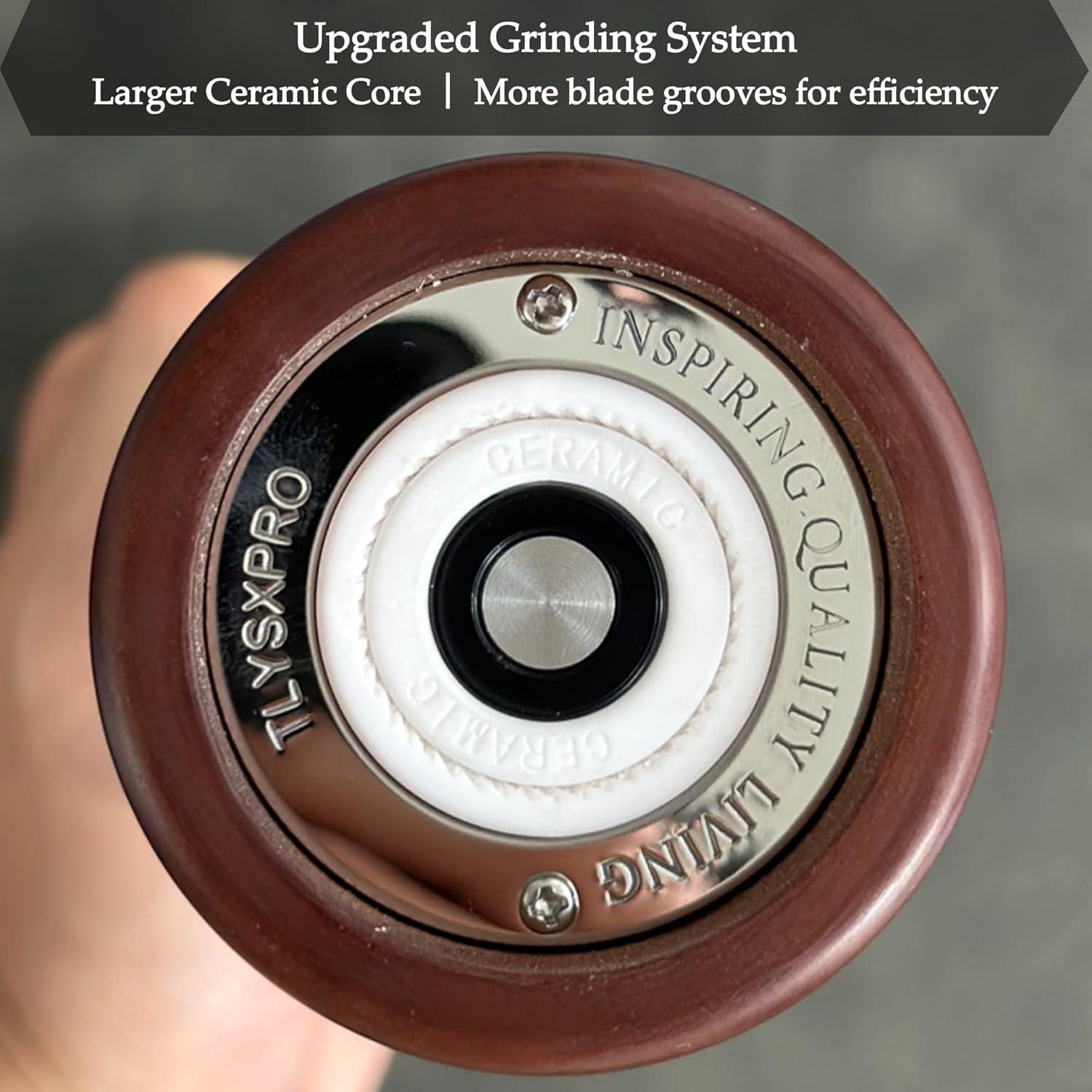 Juego de Molinillos de Sal y Pimienta TLYSXPRO Acacia 21 cm