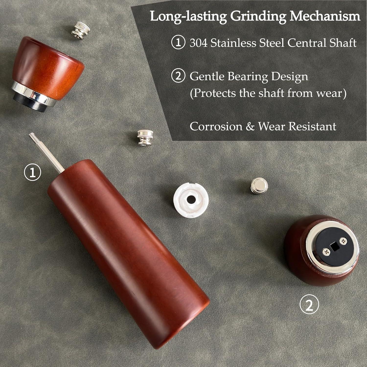 Juego de Molinillos de Sal y Pimienta TLYSXPRO Acacia 21 cm