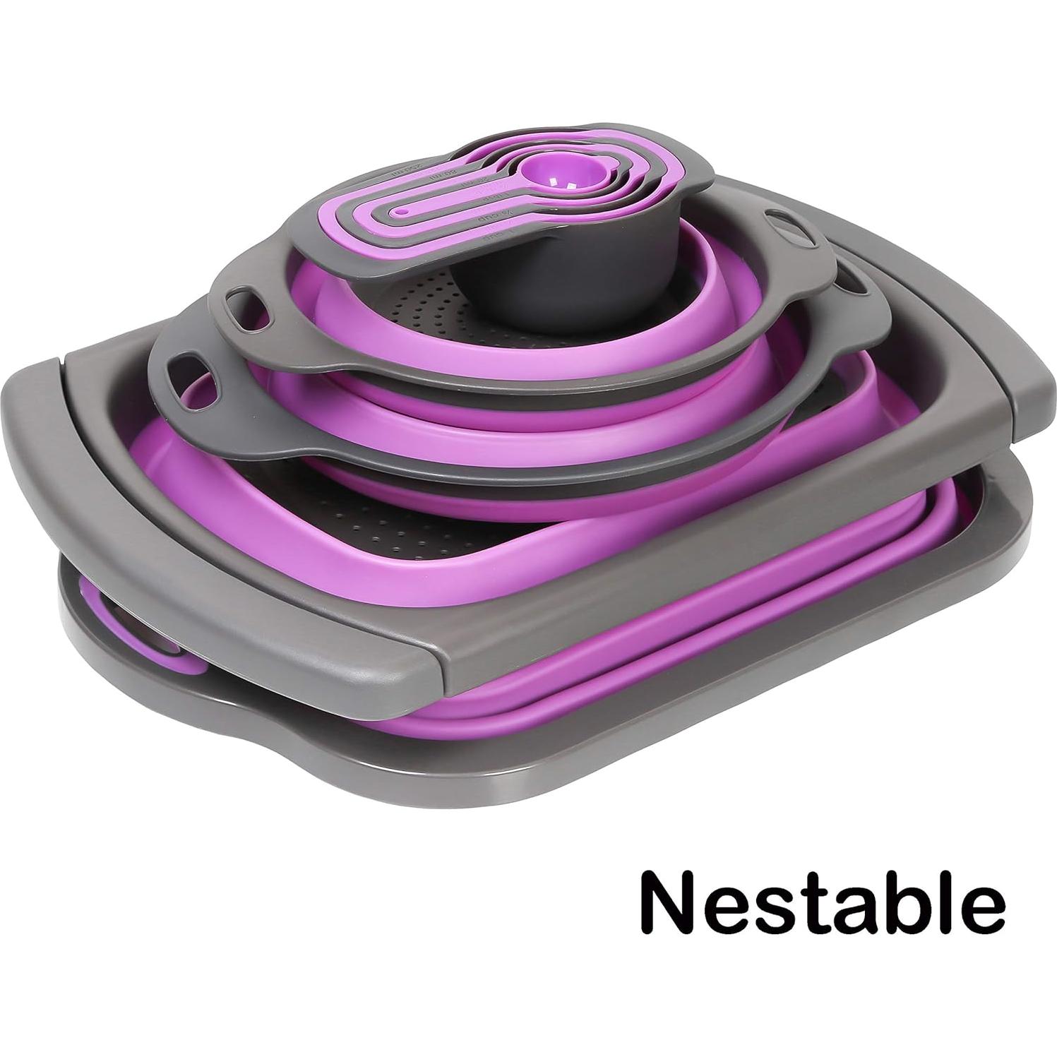 Juego de Utensilios de Cocina Plegables PurpleChef 10 Piezas