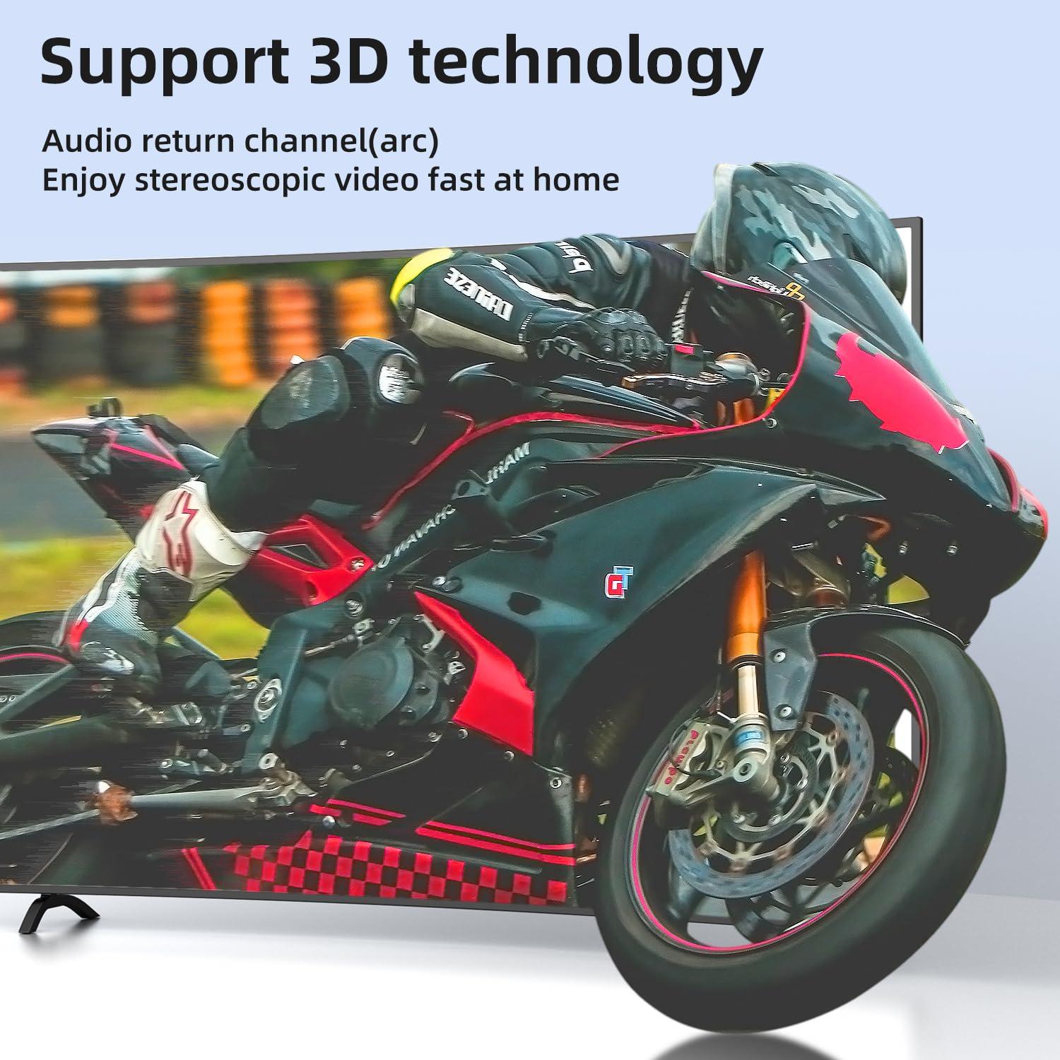 Cable HDMI 8K 2.1 Looyotul 2.01m Alta Velocidad 48Gbps