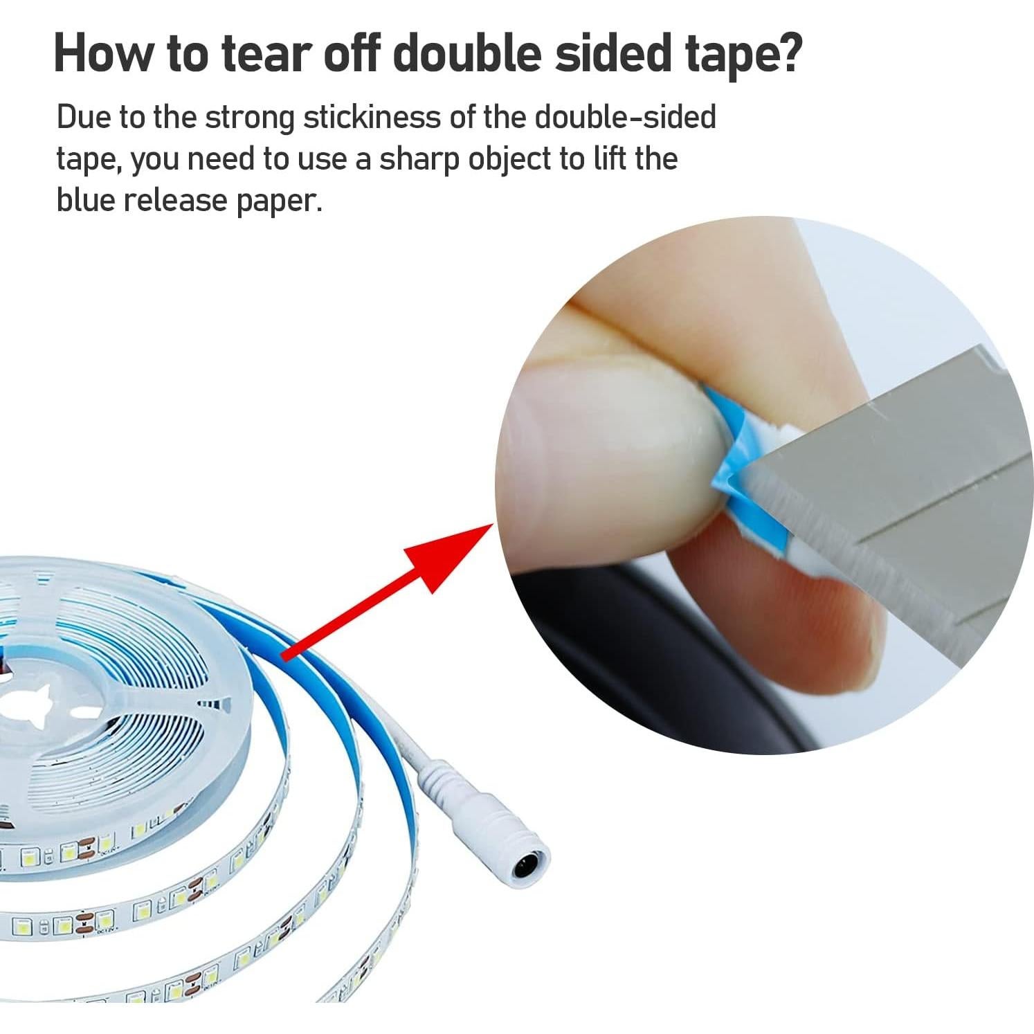 Tira LED 12V 5M Azul QX SMD2835 600 LEDs Alta Brillo