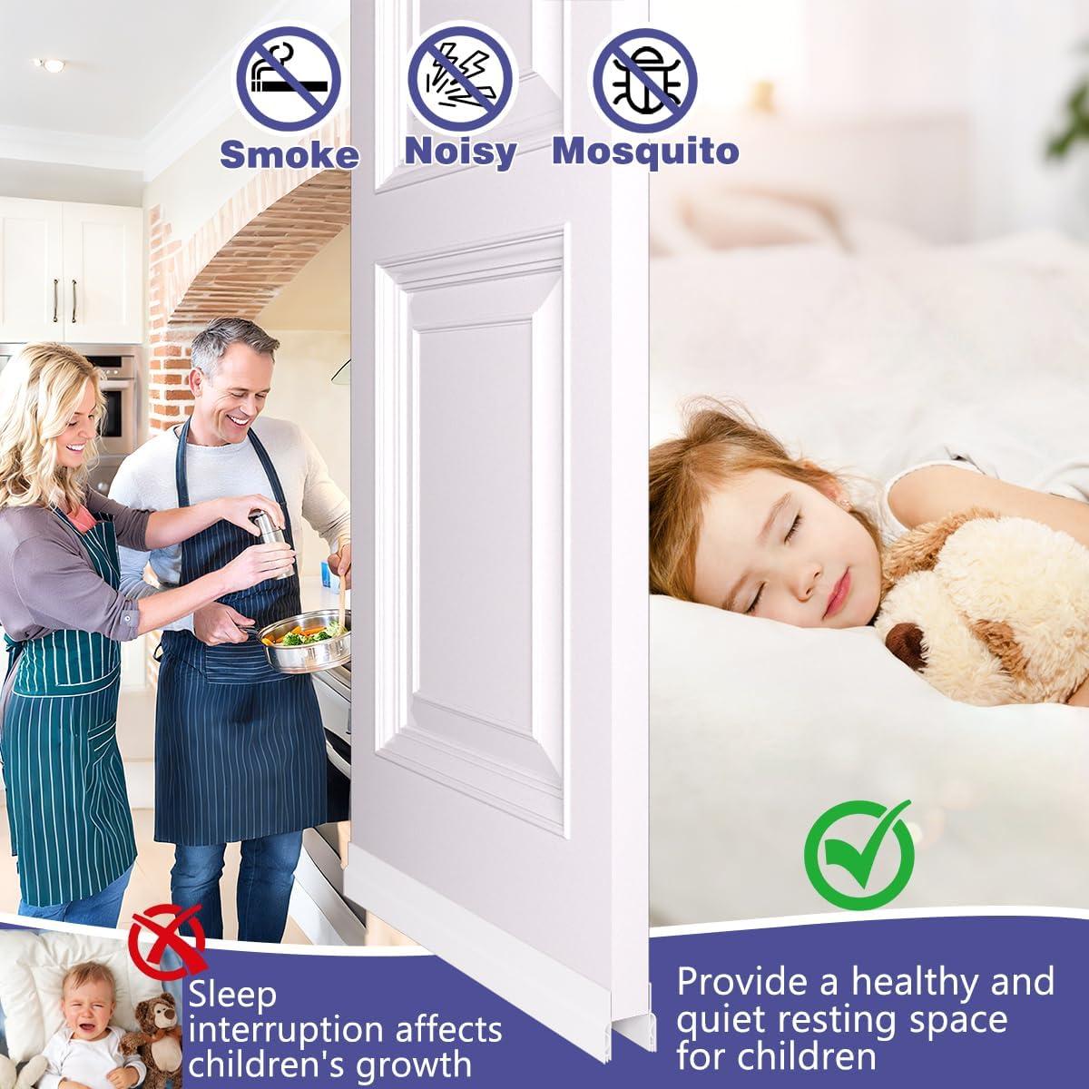 Detenedor de Corrientes de Aire Pundin 99 cm Silicona Blanco