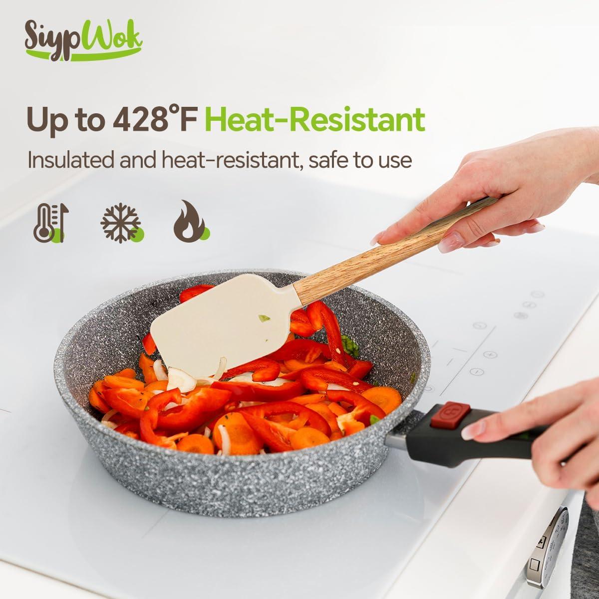 Juego de Espátulas de Silicona SiypWok - 4 Piezas Antiadherentes