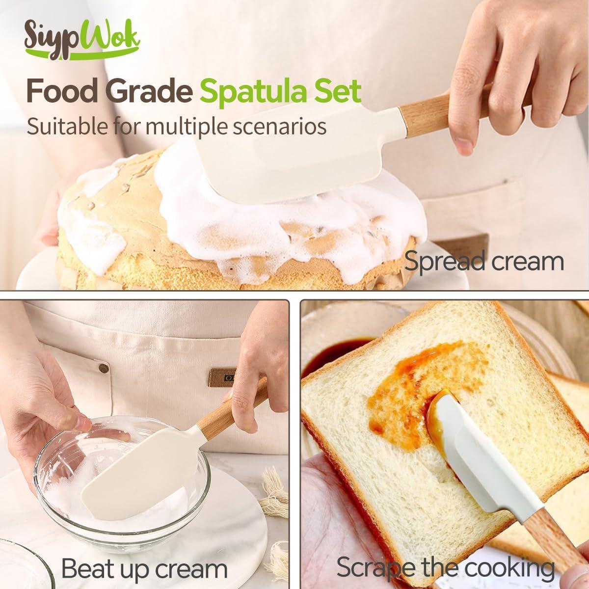Juego de Espátulas de Silicona SiypWok - 4 Piezas Antiadherentes