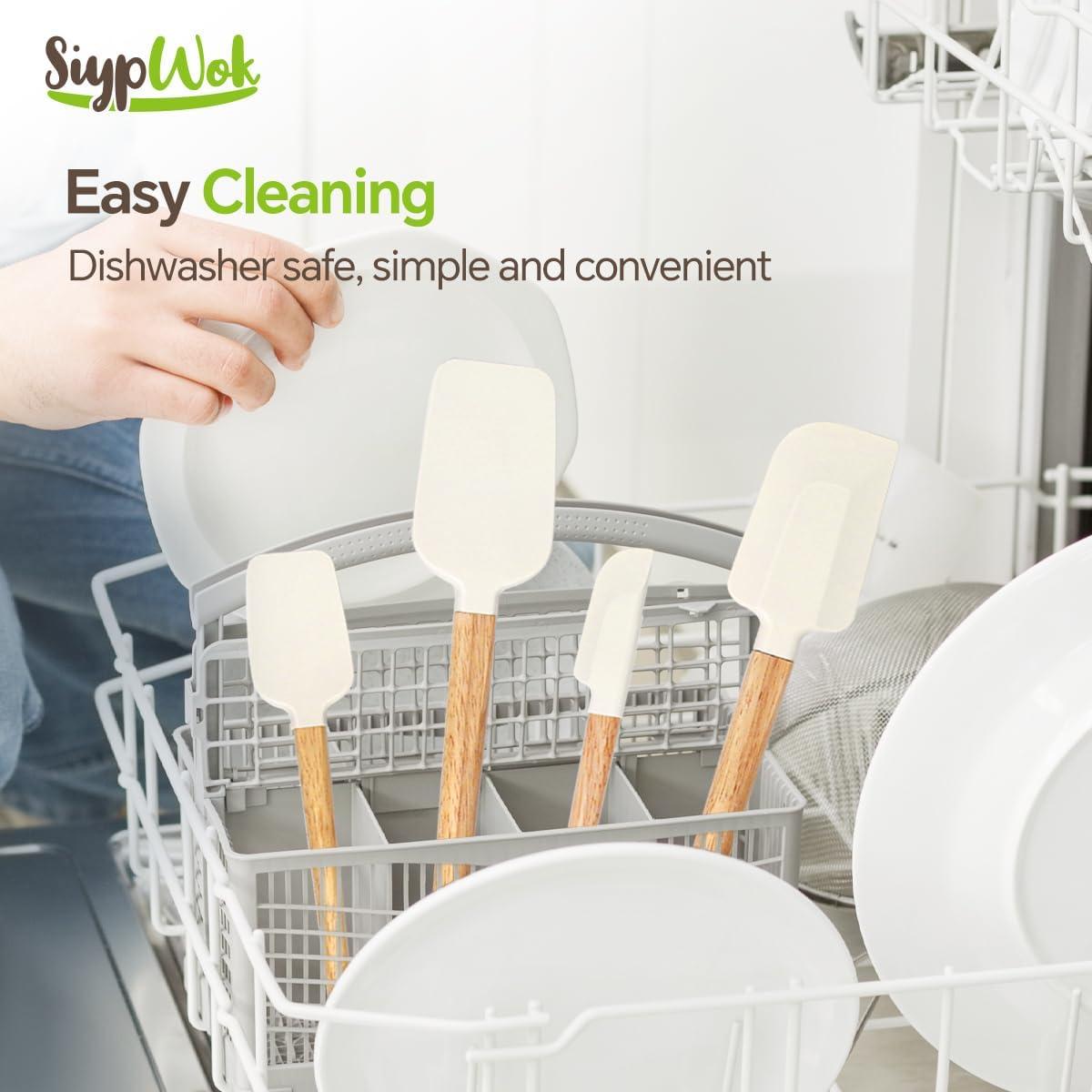 Juego de Espátulas de Silicona SiypWok - 4 Piezas Antiadherentes