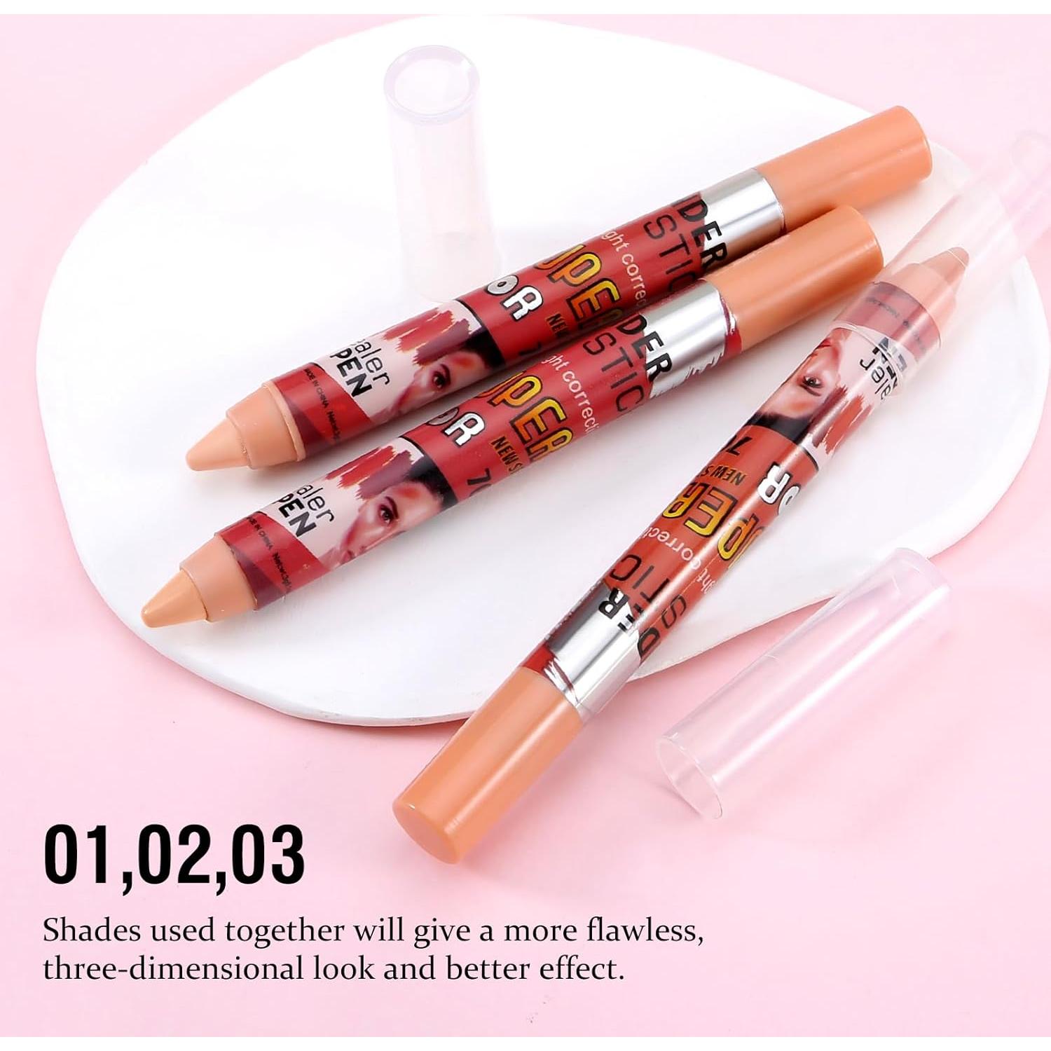 Set de 3 Lápices Correctores Boobeen - Mate Impermeable