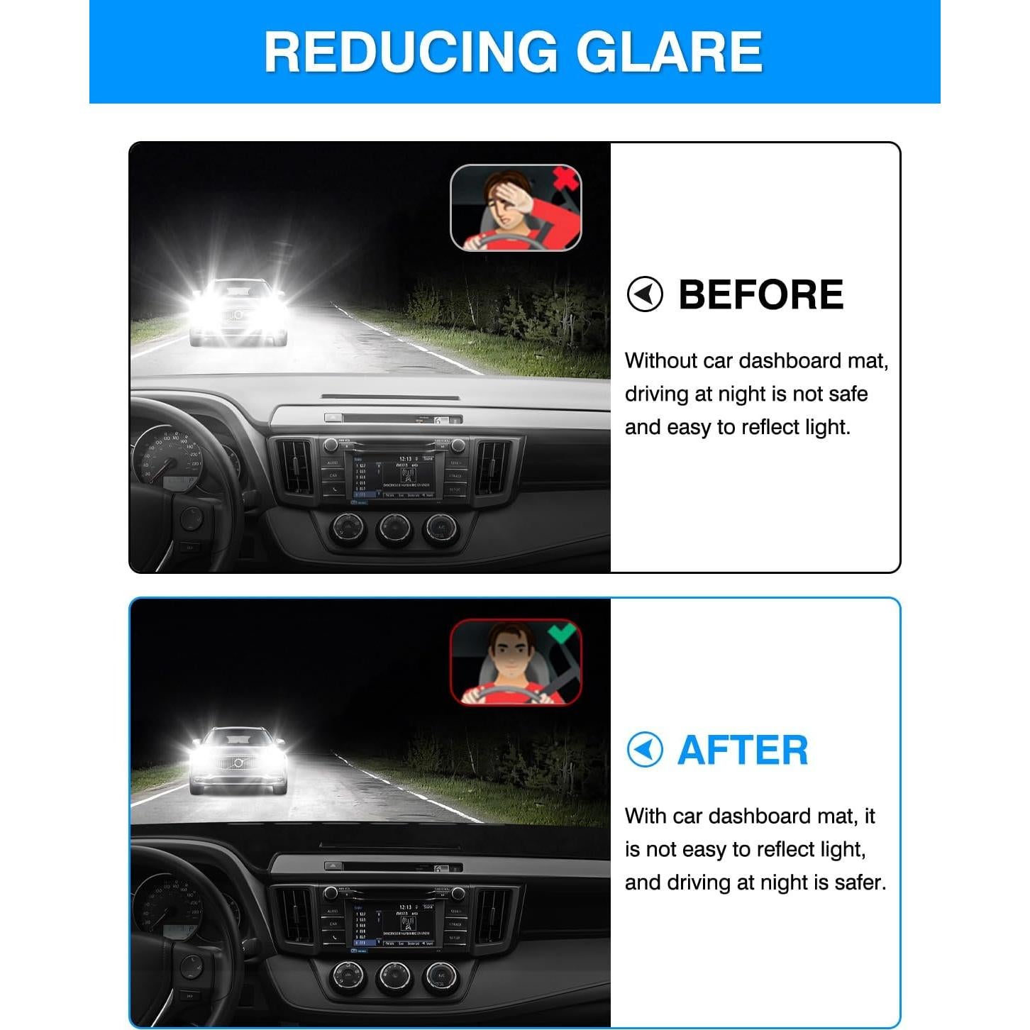 Cubierta de tablero Cartist para Toyota RAV4 2013-2018 Antideslizante