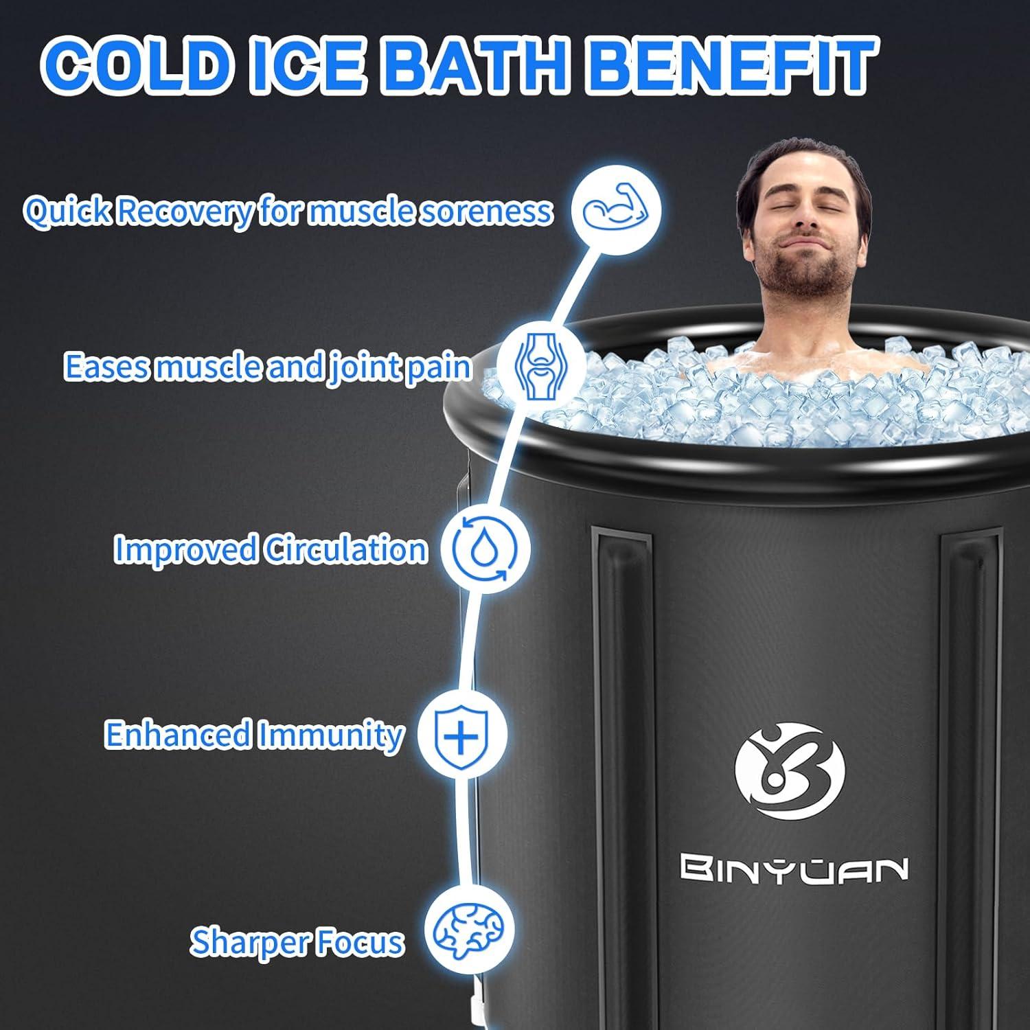 Bañera de Hielo B&Y Inflable 400L para Recuperación