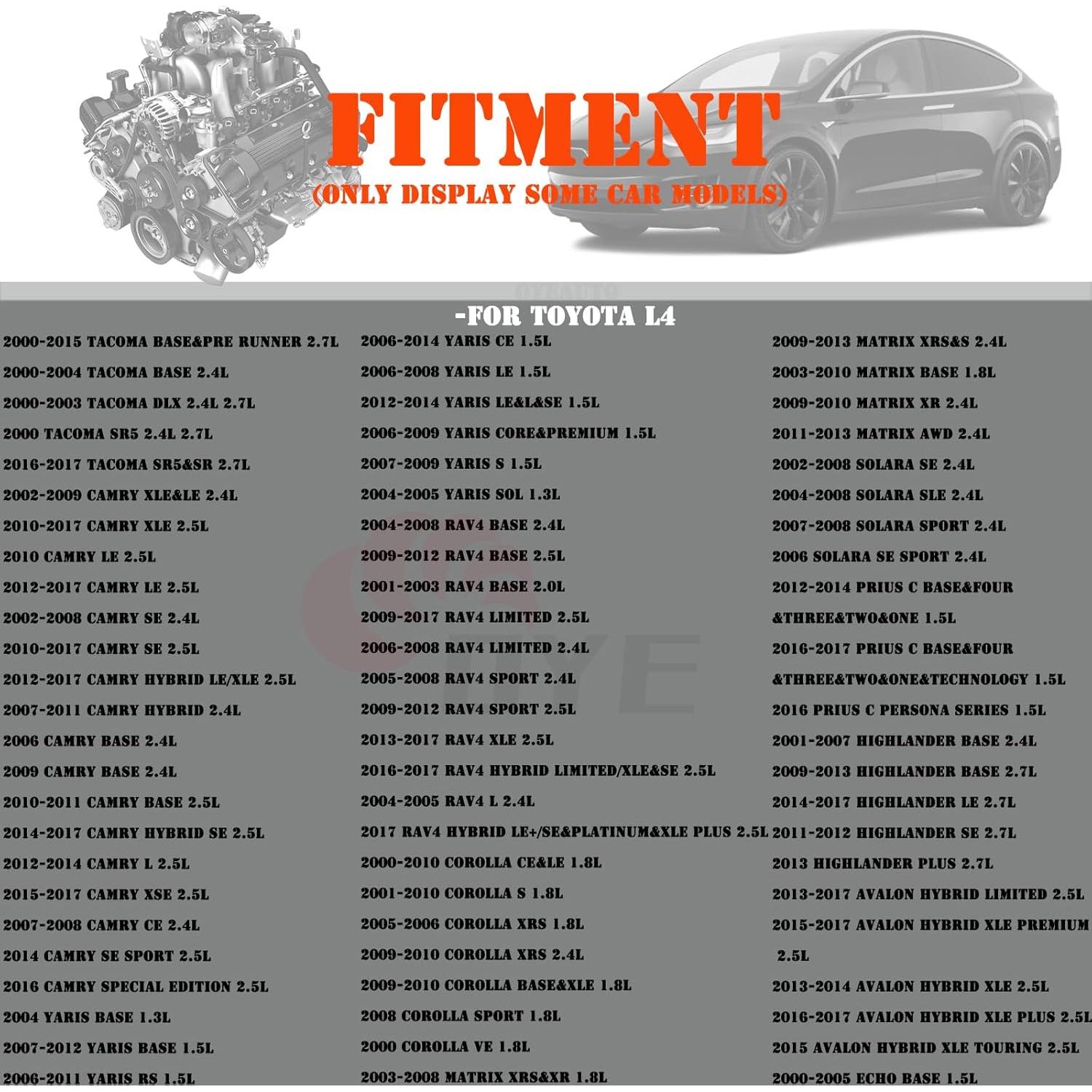 Conector de Bobina de Encendido OYEAUTO 4PCS Compatible Toyota