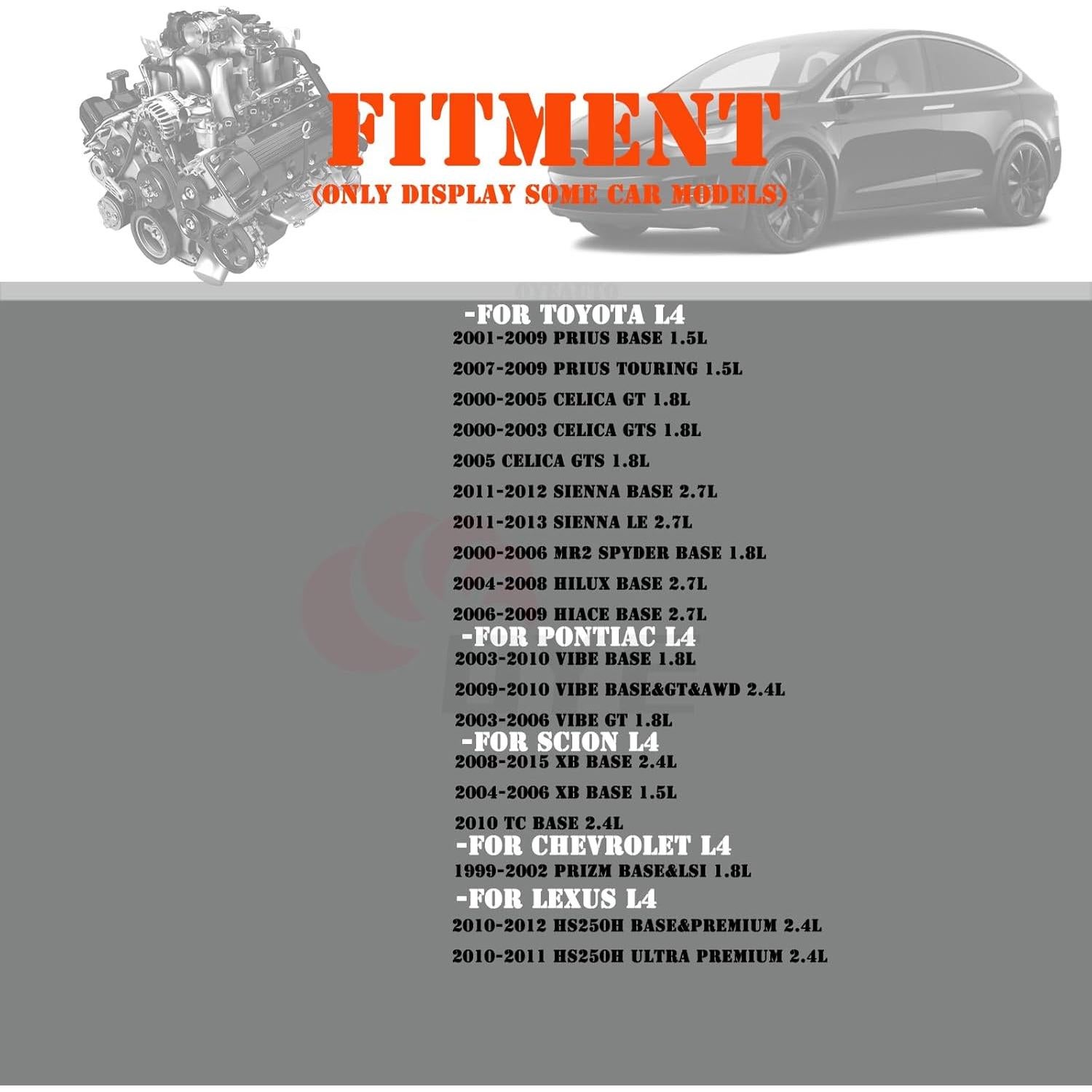 Conector de Bobina de Encendido OYEAUTO 4PCS Compatible Toyota