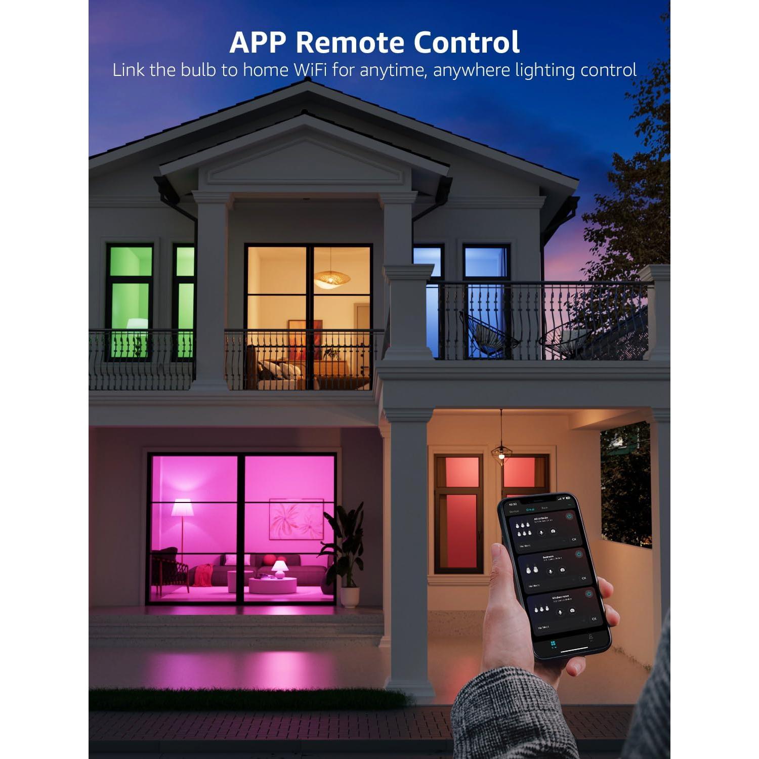 Bombillas Inteligentes Lepro B2 AI - 1100LM RGBWW, Paquete de 2