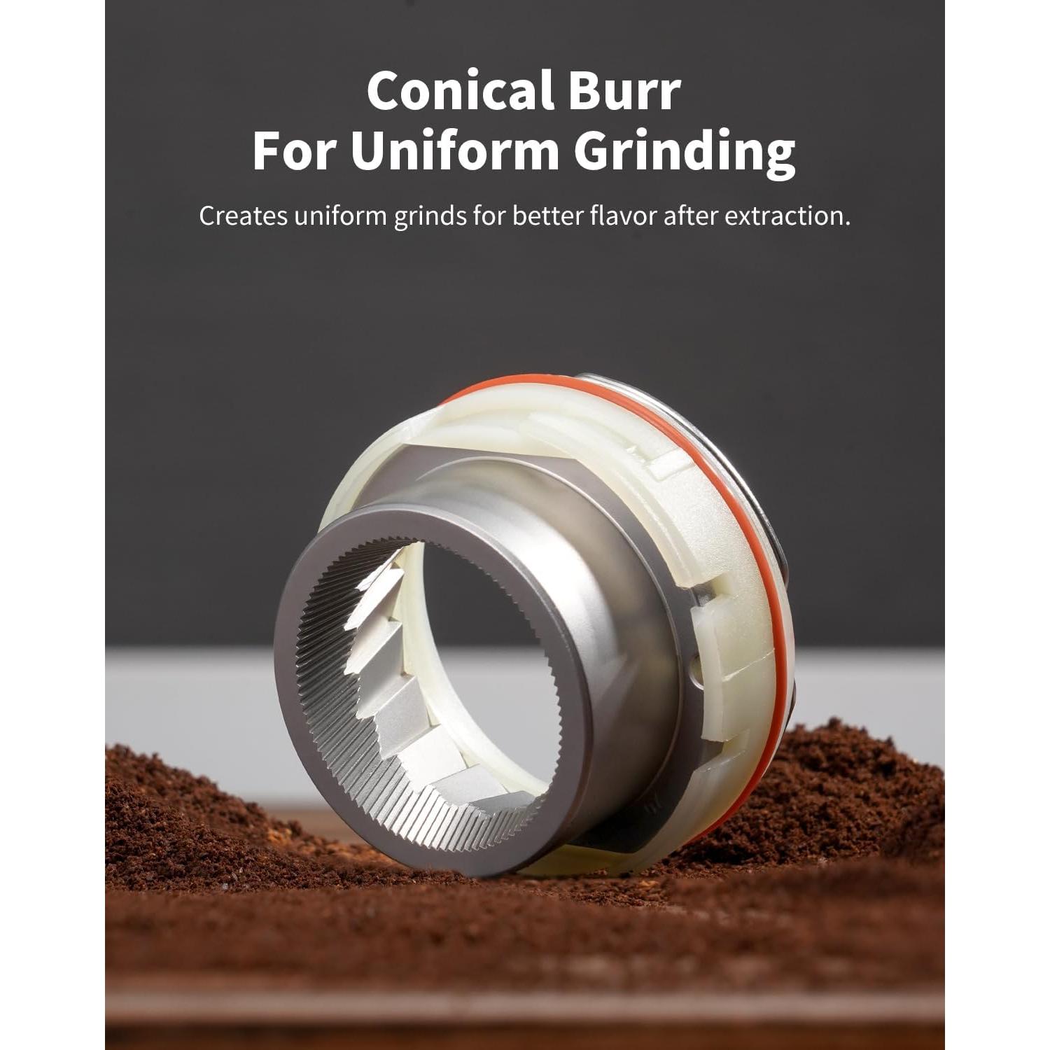 Molino de Café Profesional SHARDOR CG203B, 48 Configuraciones