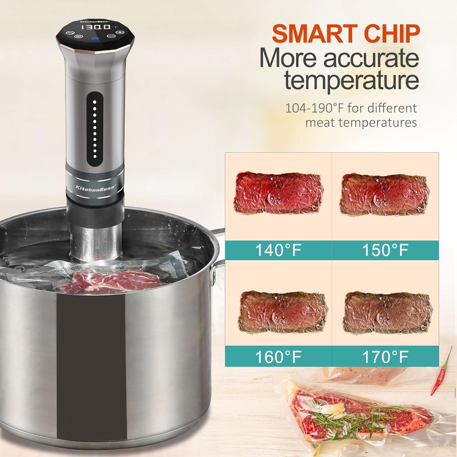 Máquina Sous Vide KitchenBoss G300 - Circulador Térmico 1100W