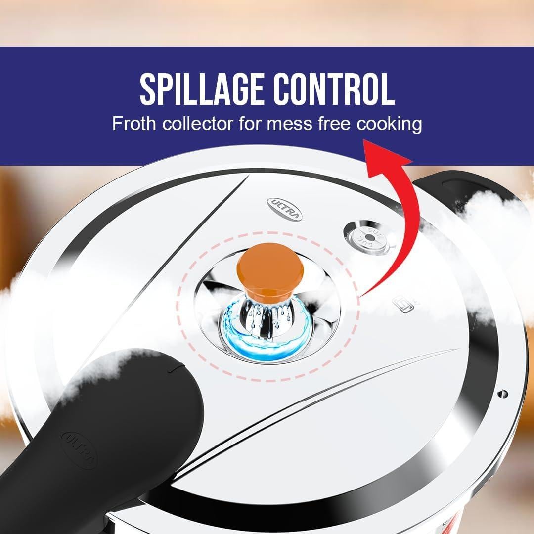 Olla a Presión ULTRA de Acero Inoxidable 2L con Tapa Exterior