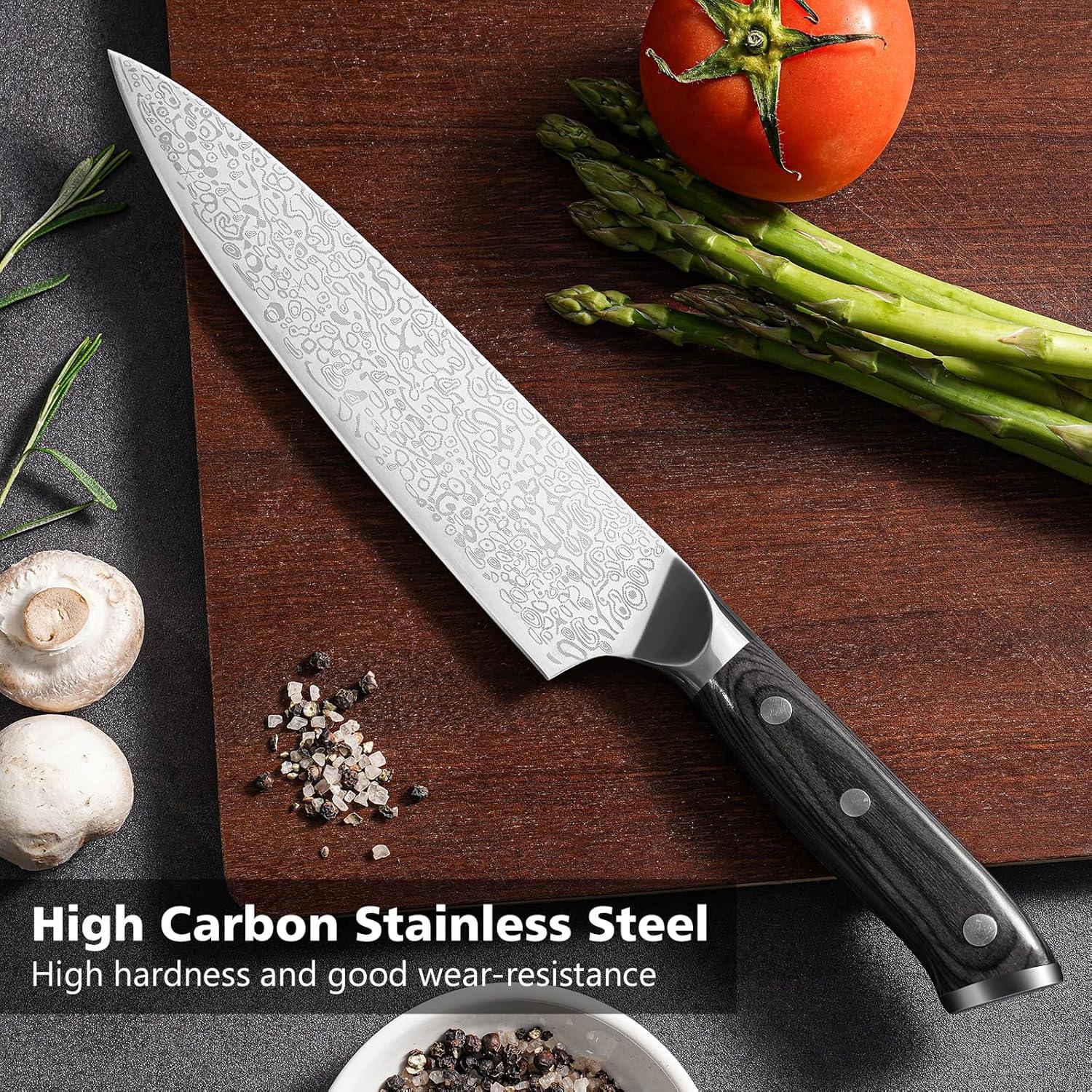 Cuchillo de Chef BULOFE 20.32 cm Acero Inoxidable con Afilador