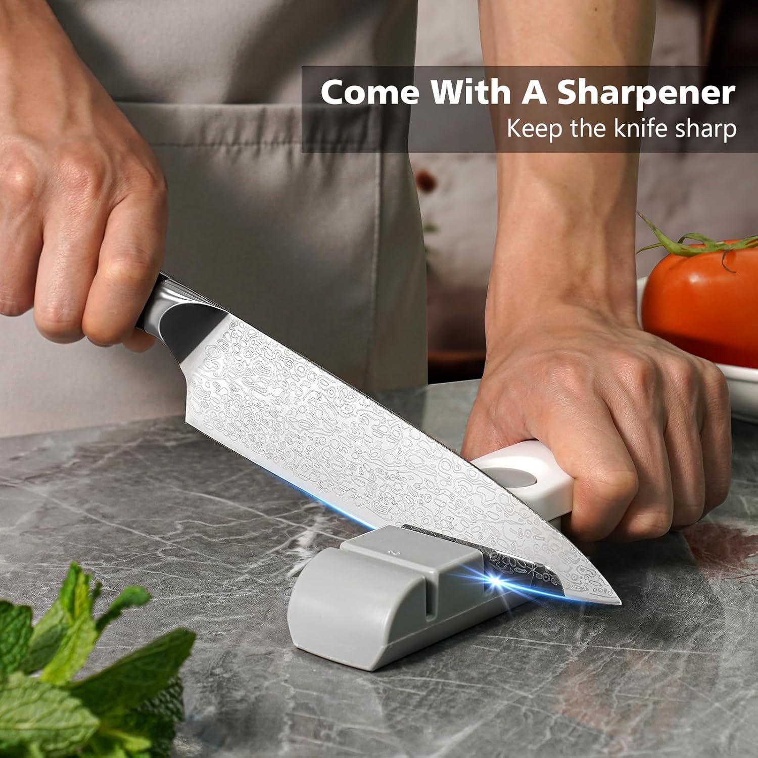 Cuchillo de Chef BULOFE 20.32 cm Acero Inoxidable con Afilador