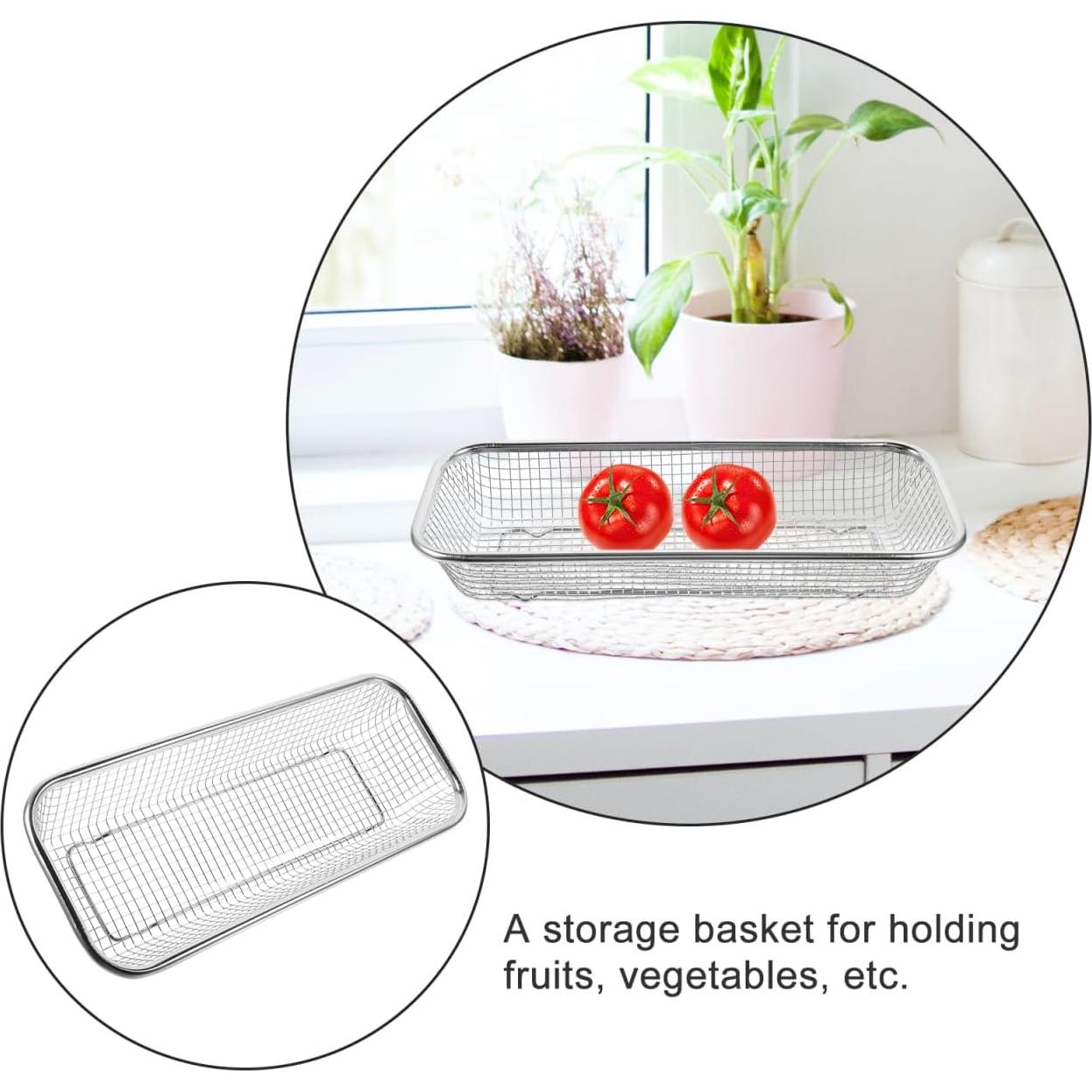 Colador sobre fregadero Ciieeo de acero inoxidable 31x12cm