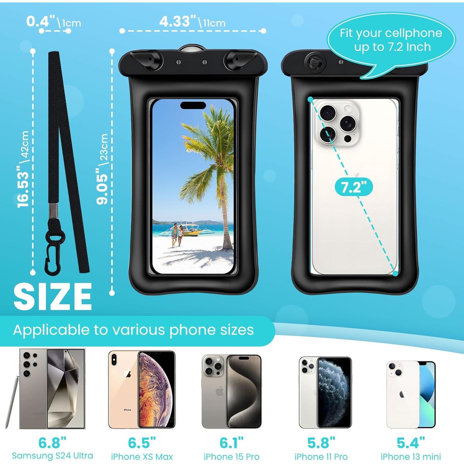 Funda Flotante Impermeable AXIIJGL para Smartphones 7.2"