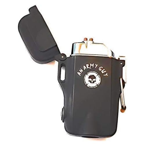 Encendedor Eléctrico de Plasma Impermeable M.I.C con Linterna LED