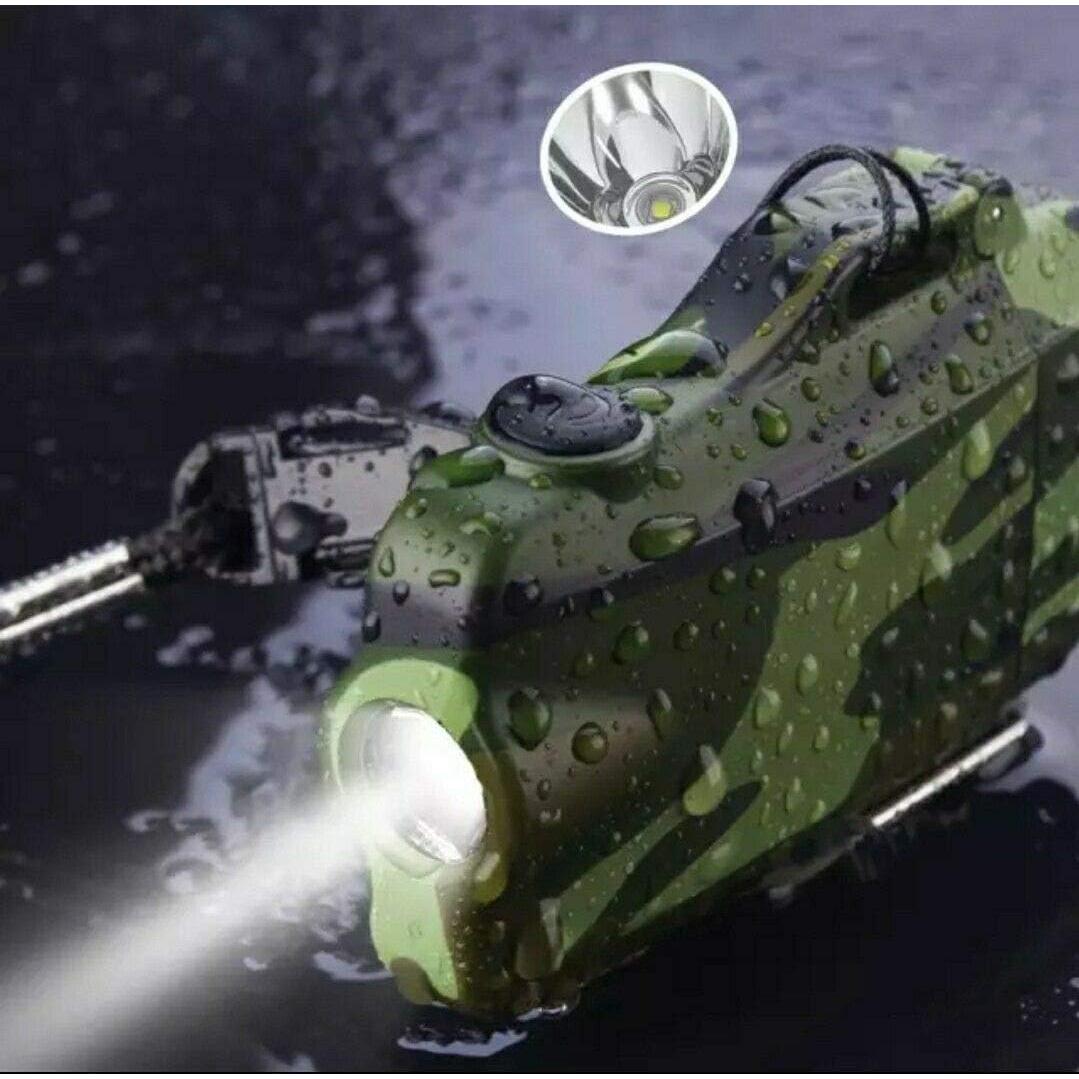 Encendedor Eléctrico de Plasma Impermeable M.I.C con Linterna LED