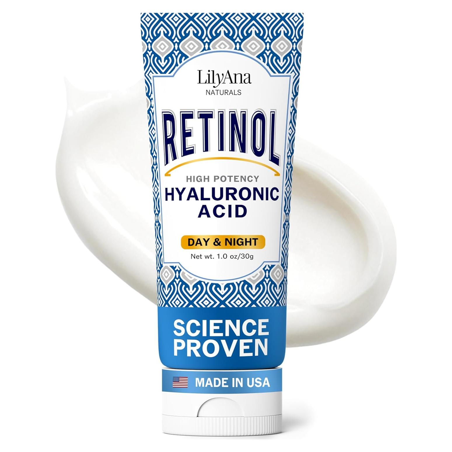 Crema Facial Anti Envejecimiento Retinol LilyAna 28g Hidratante