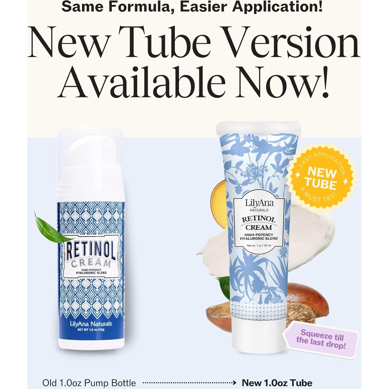 Crema Facial Anti Envejecimiento Retinol LilyAna 28g Hidratante